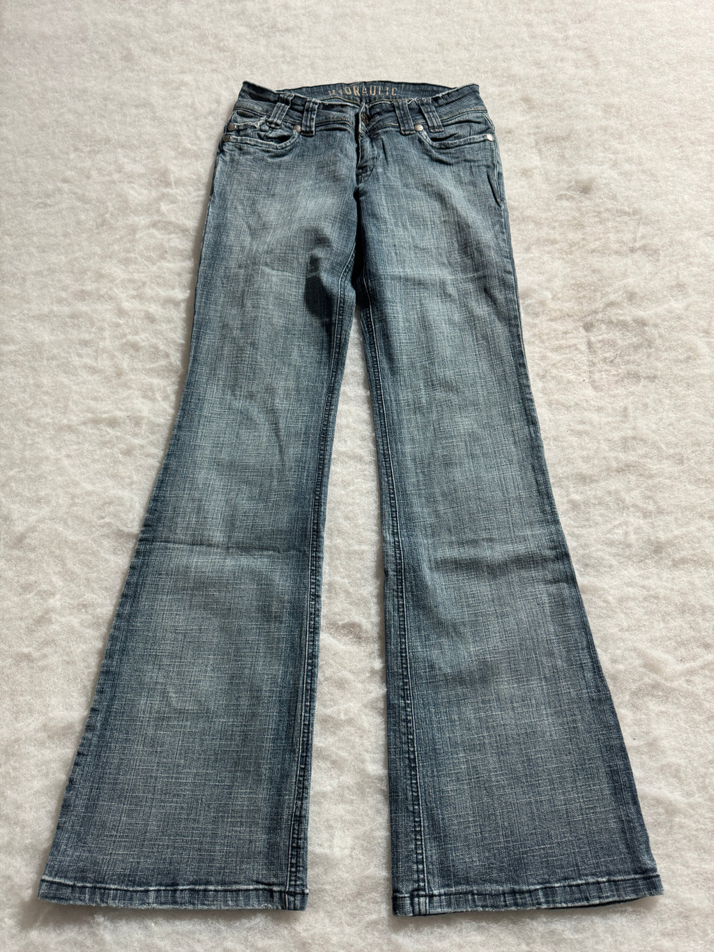 Boot Cut Low Waist Jeans Blau, Foto 1 von 4