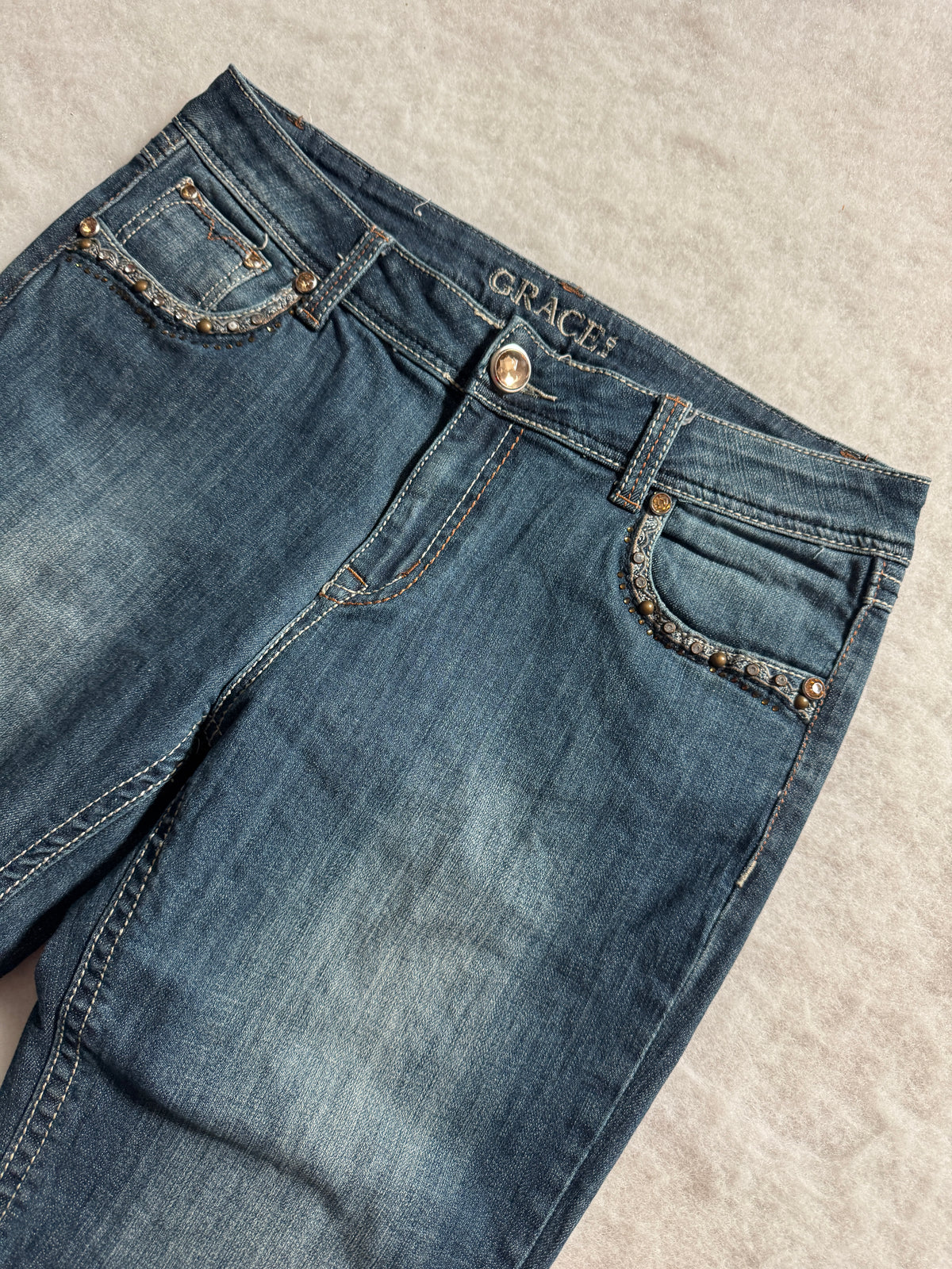 Grace Boot Cut Low Waist Jeans Blau, Foto 4 von 4