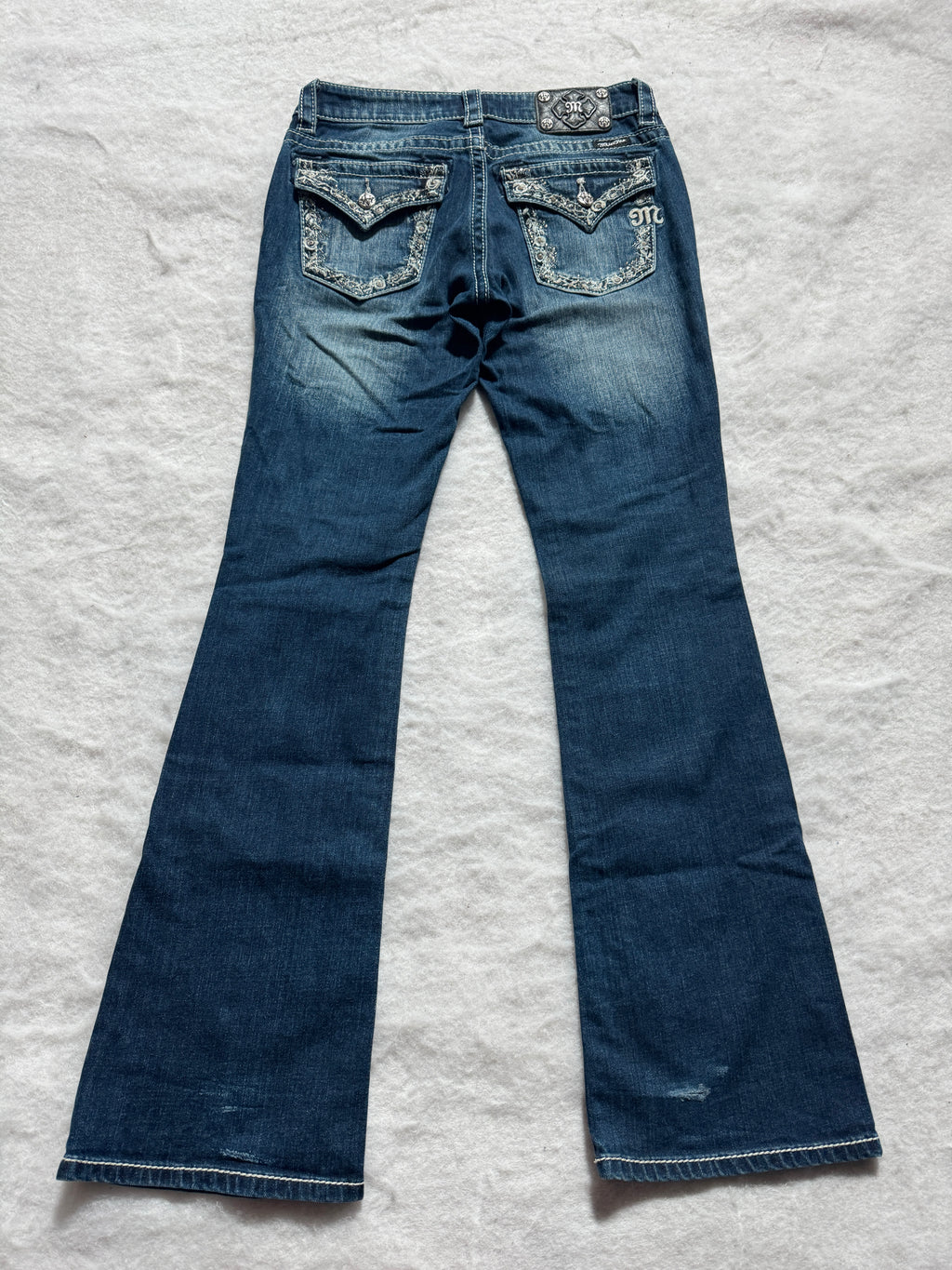 Miss Me Boot Cut Low Waist Jeans 28