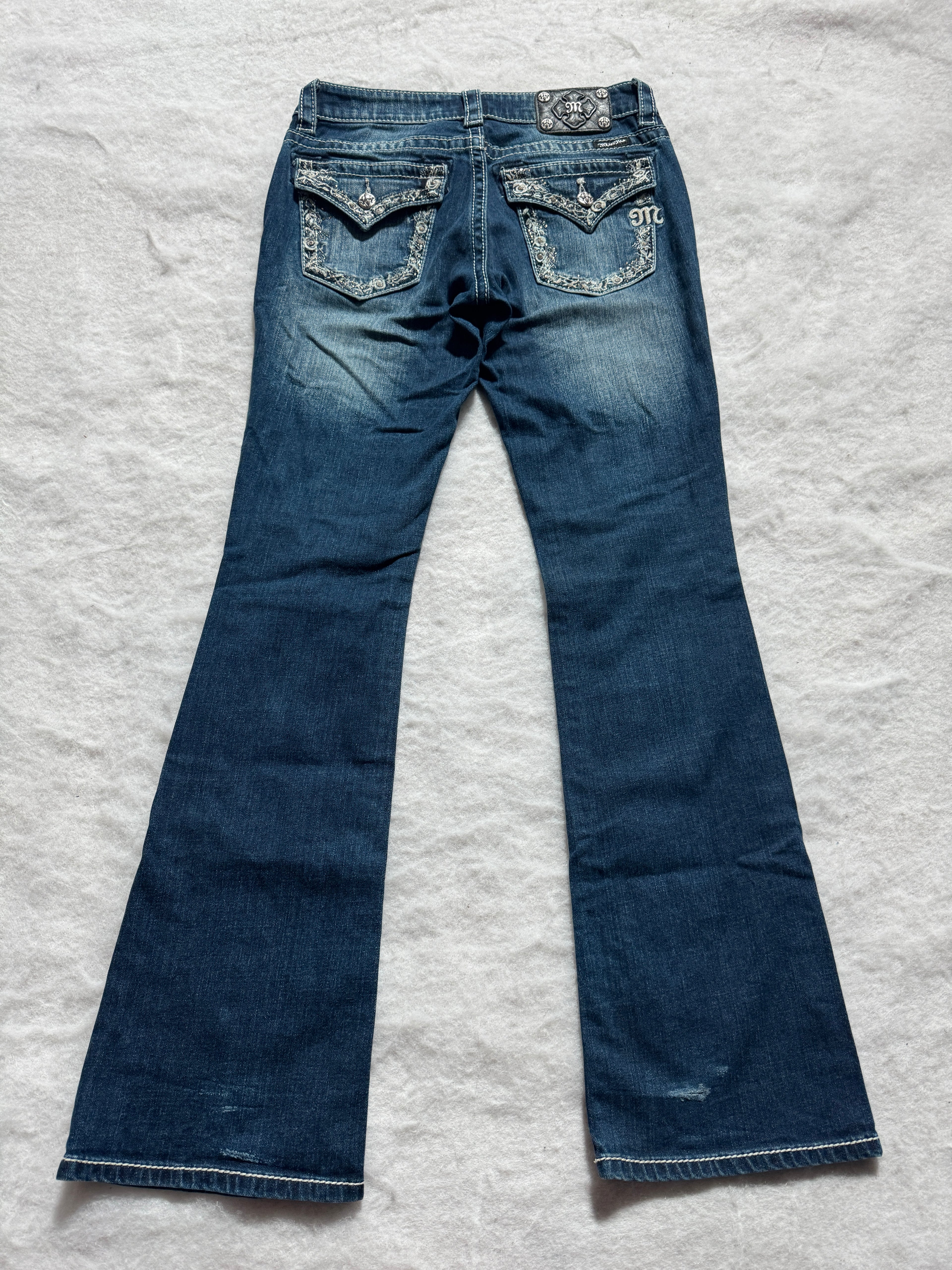 Miss Me Boot Cut Low Waist Jeans 28