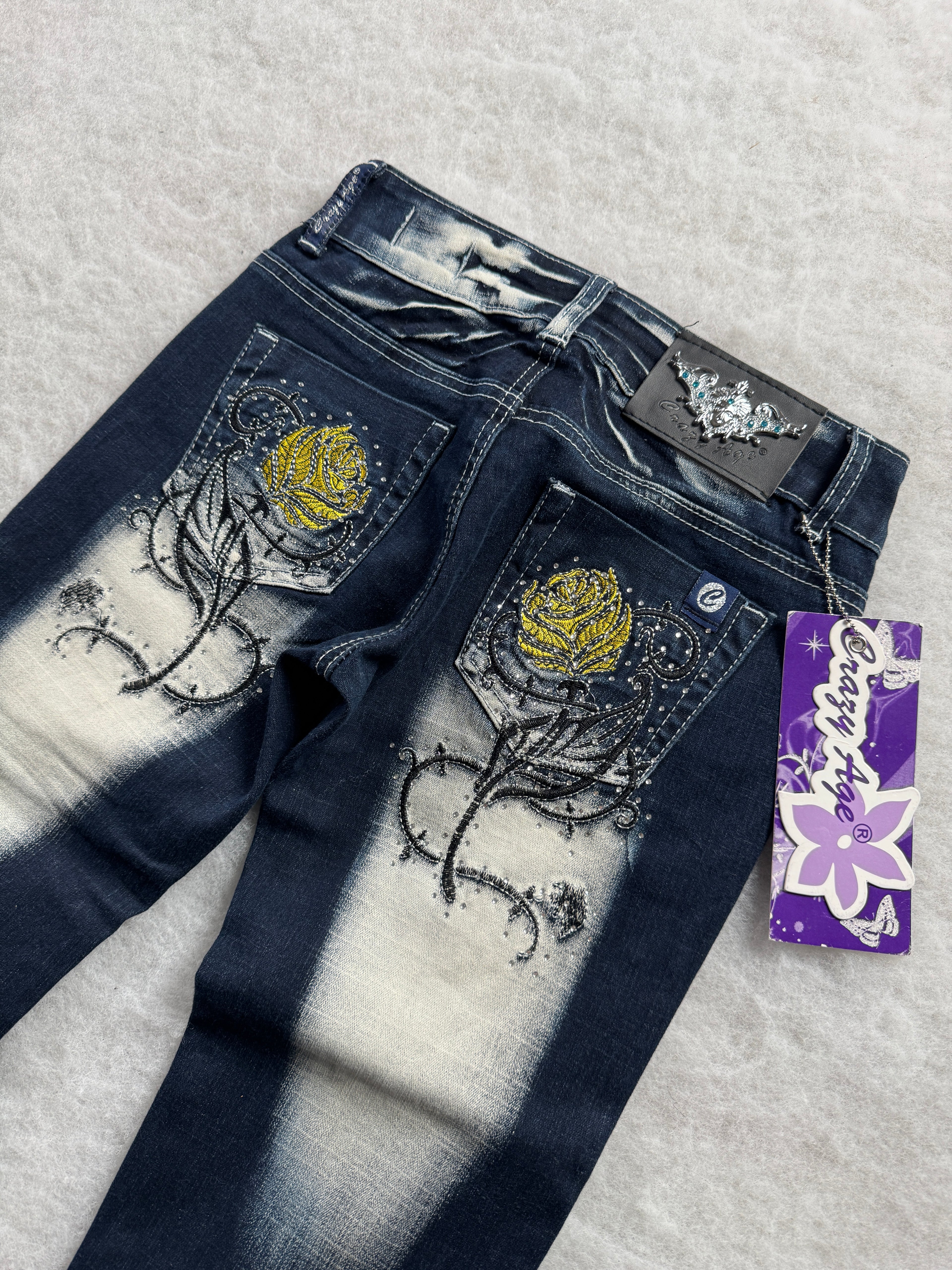 Crazy Age Boot Cut Low Waist Jeans 24
