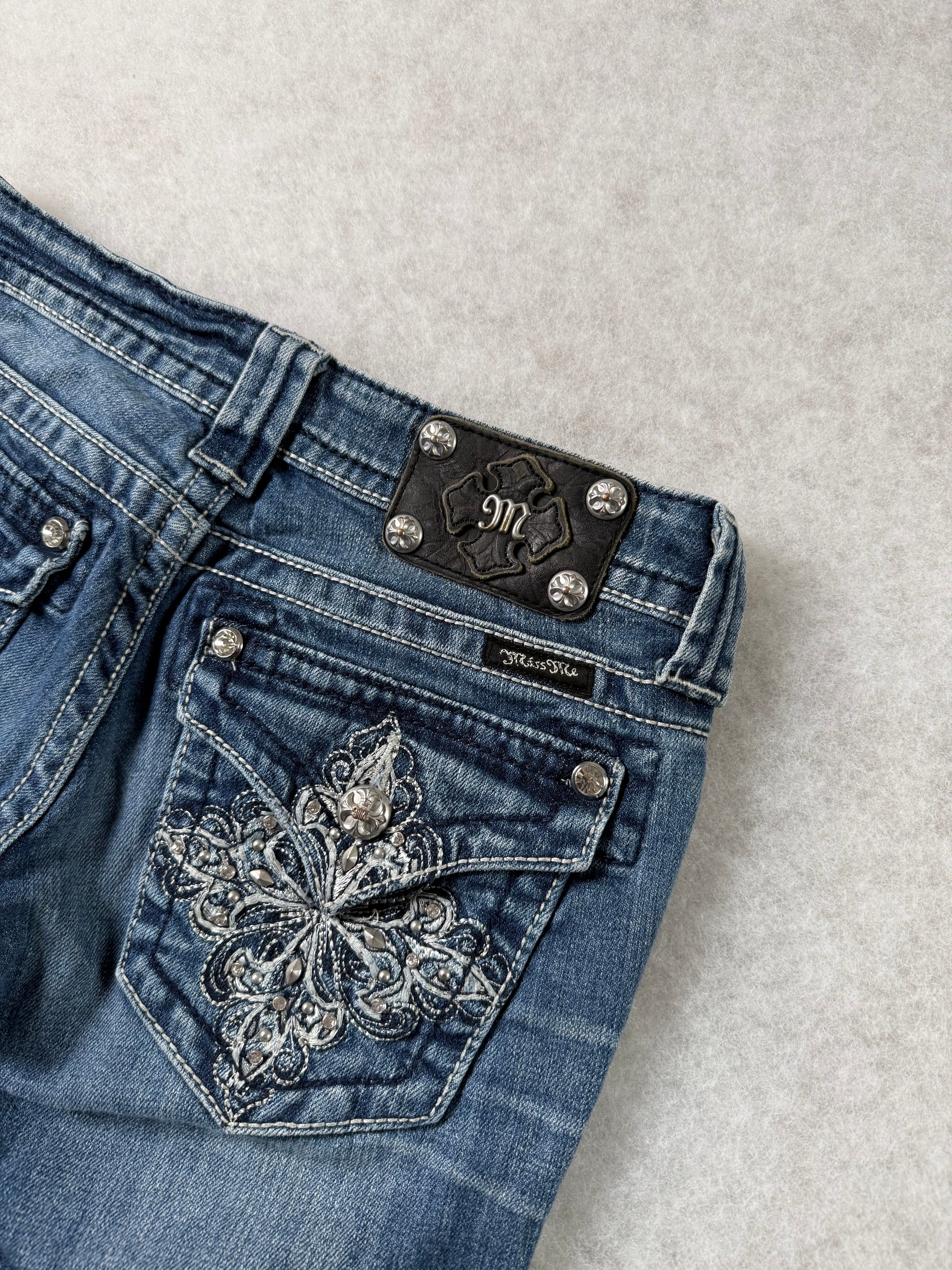 Miss Me Boot Cut Low Waist Jeans 26