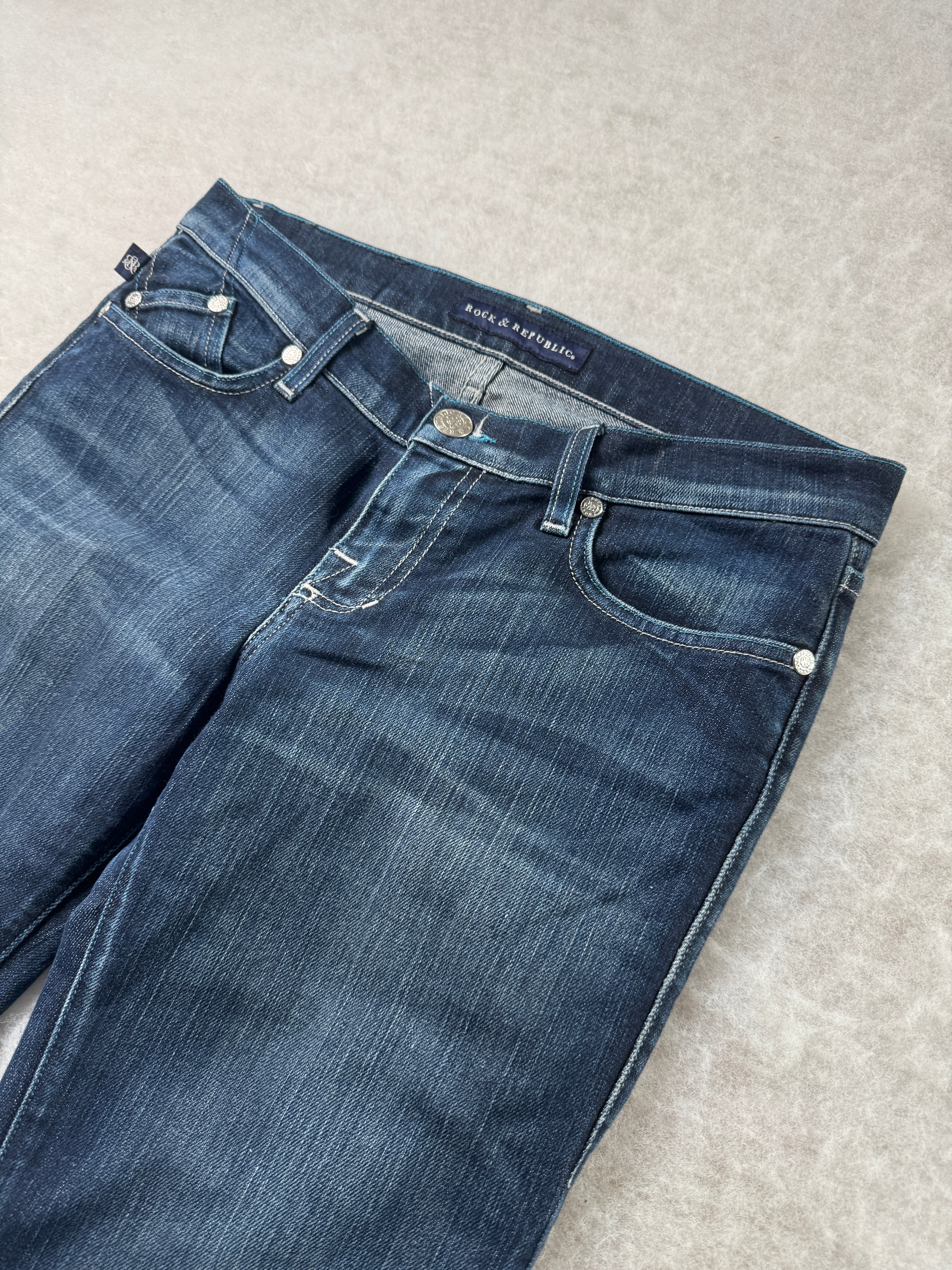 Rock & Republic Boot Cut Low Waist Jeans 30