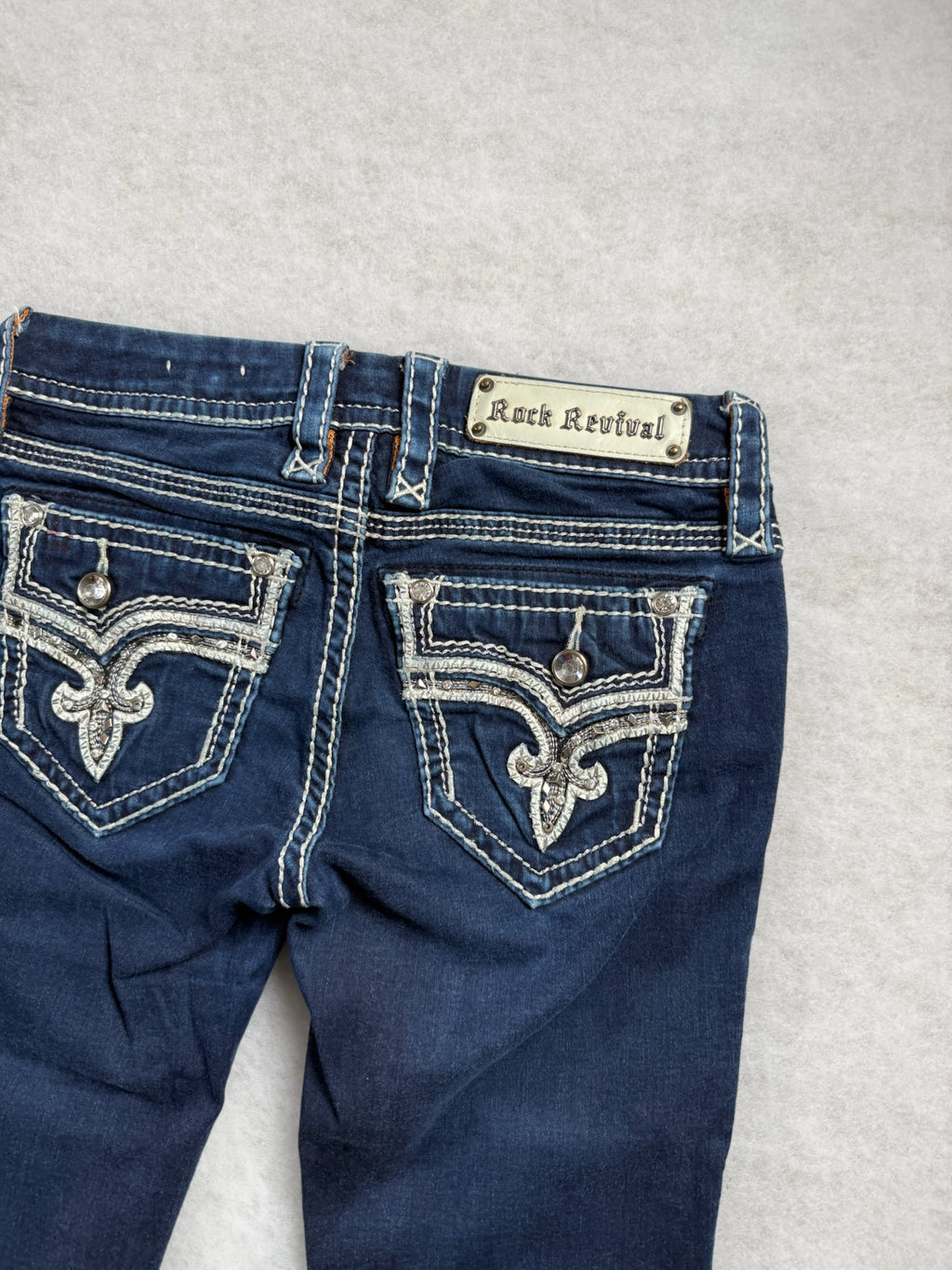 Rock Revival Boot Cut Low Waist Jeans 26