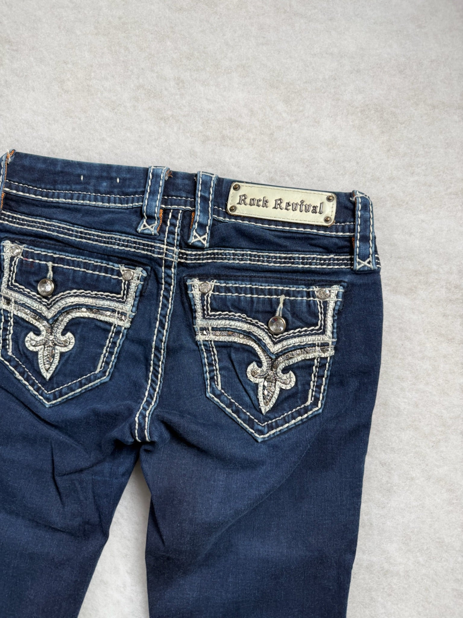 Rock Revival Boot Cut Low Waist Jeans 26