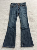 Boot Cut Low Waist Jeans Blau, Foto 1 von 4