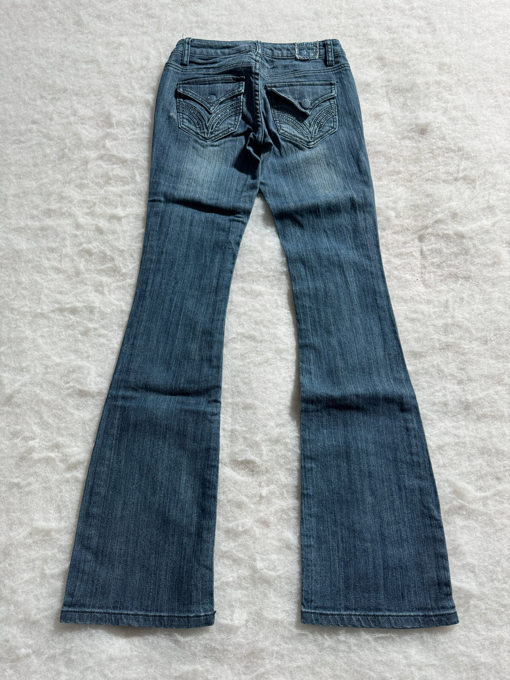 Boot Cut Low Waist Jeans Blau, Foto 2 von 4