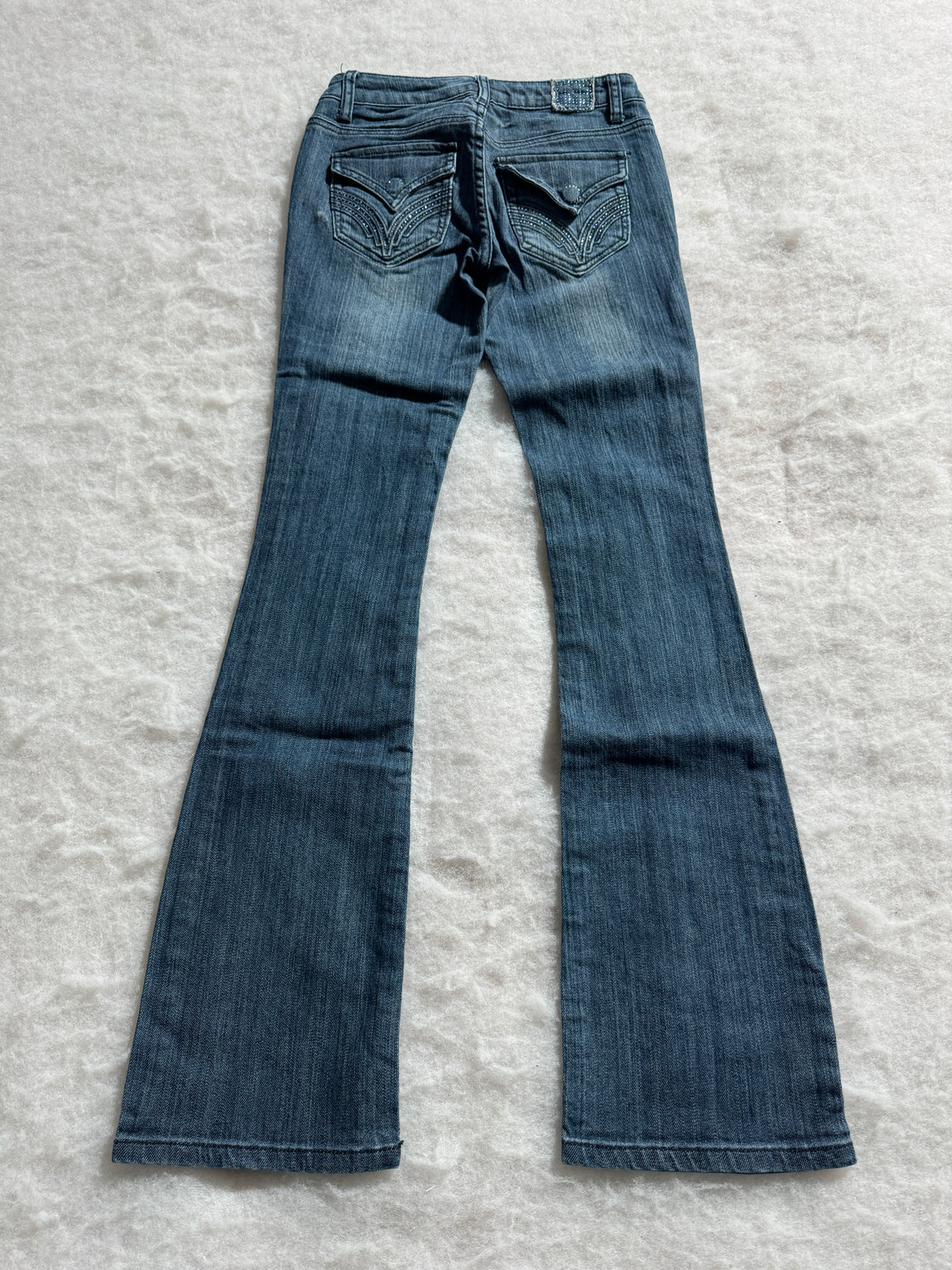 Boot Cut Low Waist Jeans Blau, Foto 2 von 4