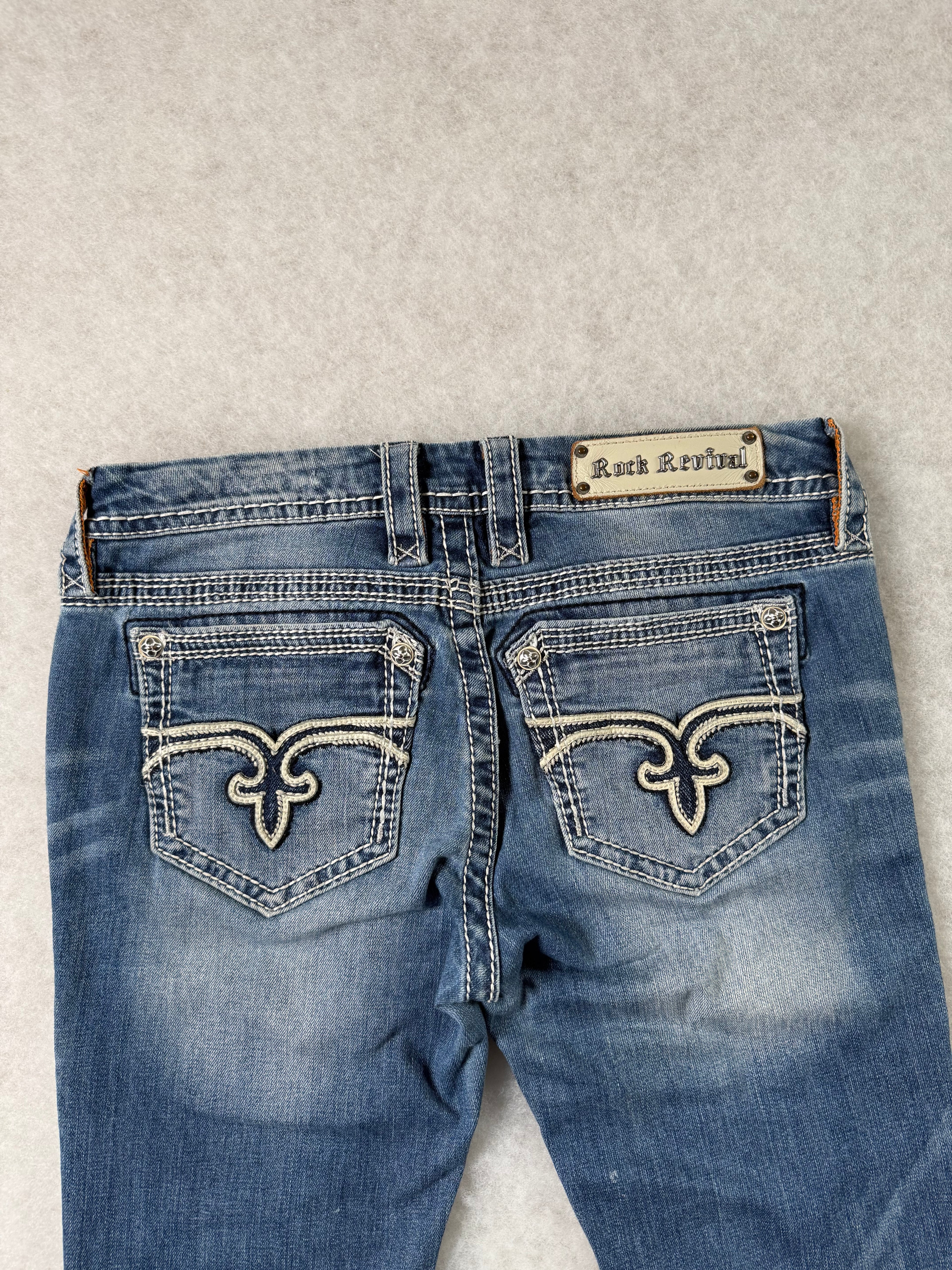 Rock Revival Boot Cut Low Waist Jeans 28