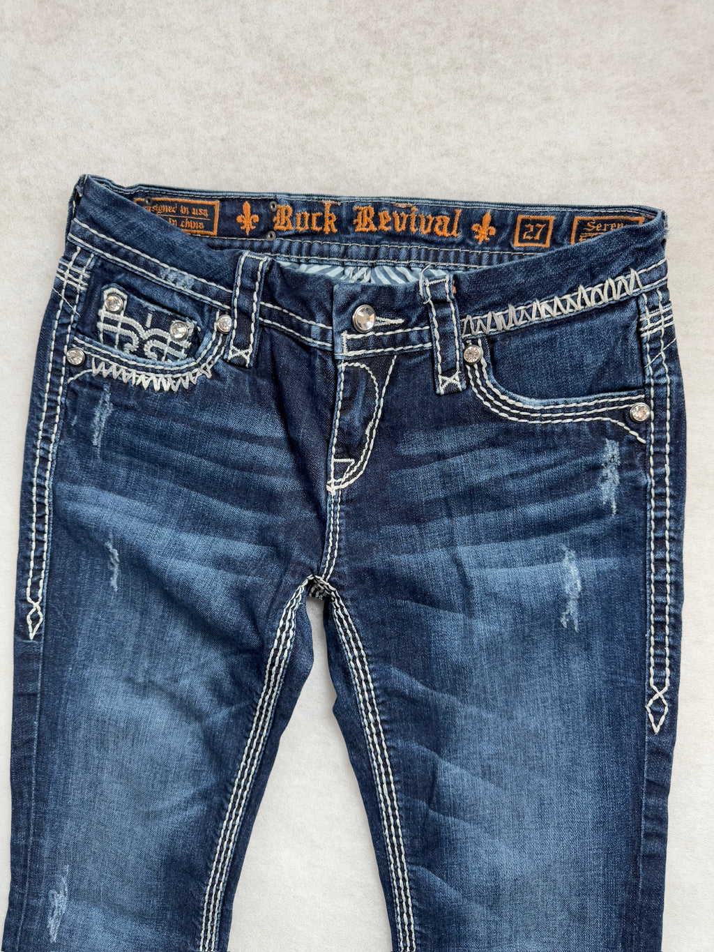 Rock Revival Boot Cut Low Waist Jeans 27