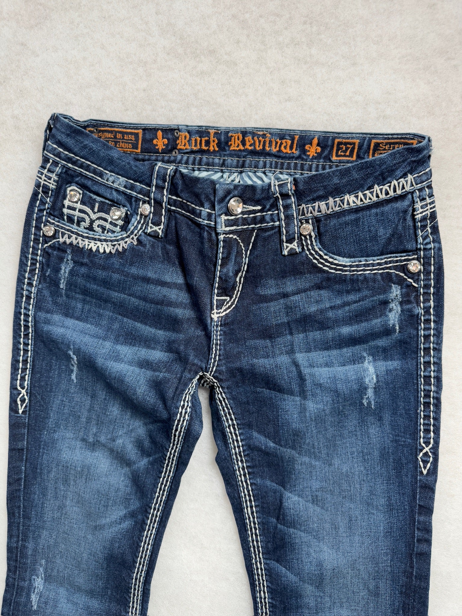 Rock Revival Boot Cut Low Waist Jeans 27