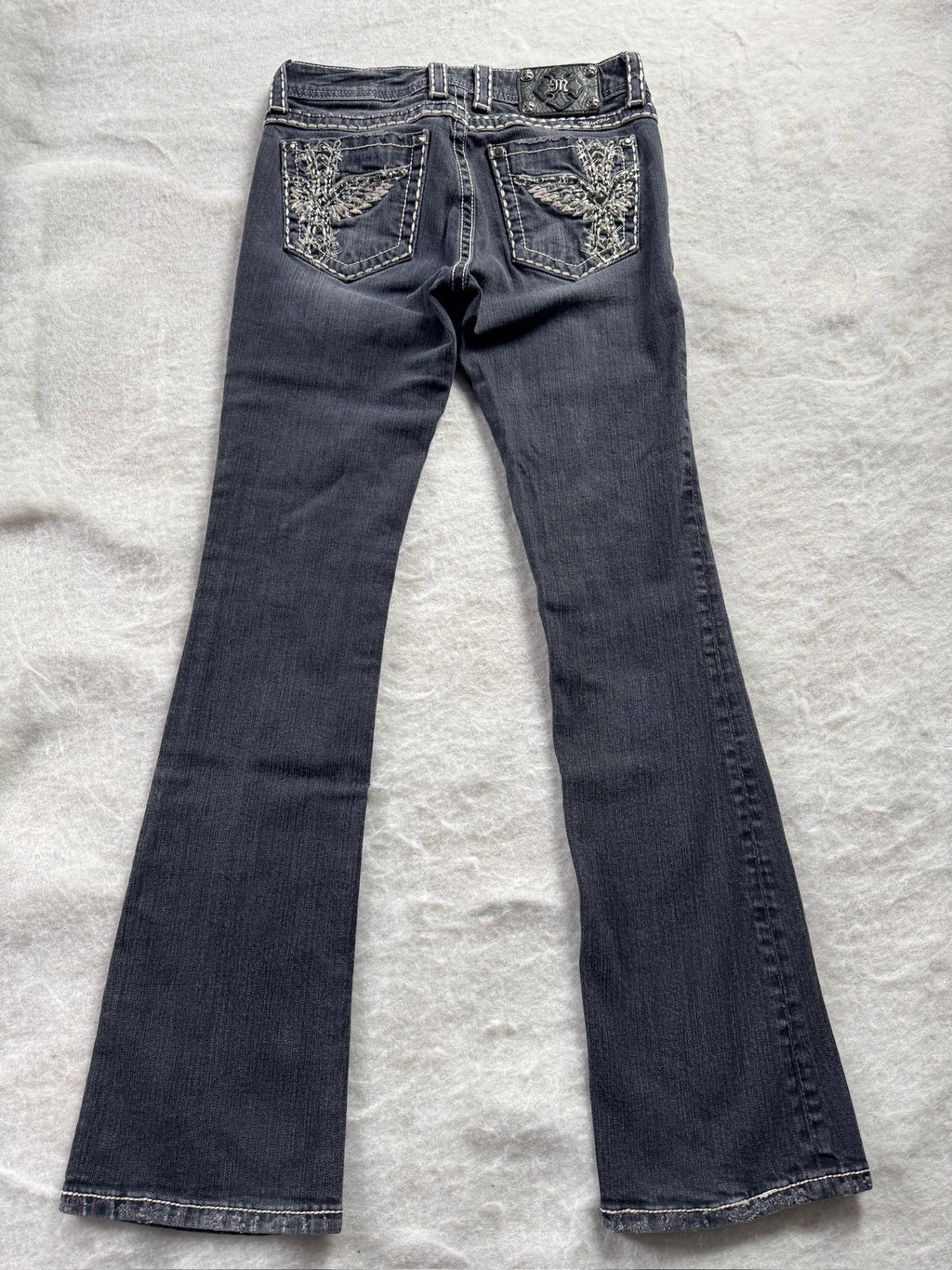 Miss Me Boot Cut Low Waist Jeans 28