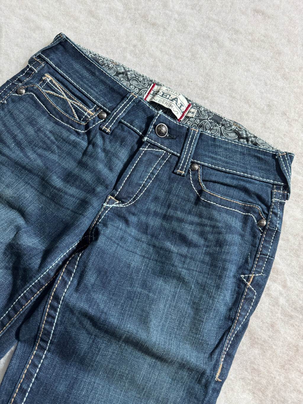 Boot Cut Low Waist Jeans Blau, Foto 4 von 4
