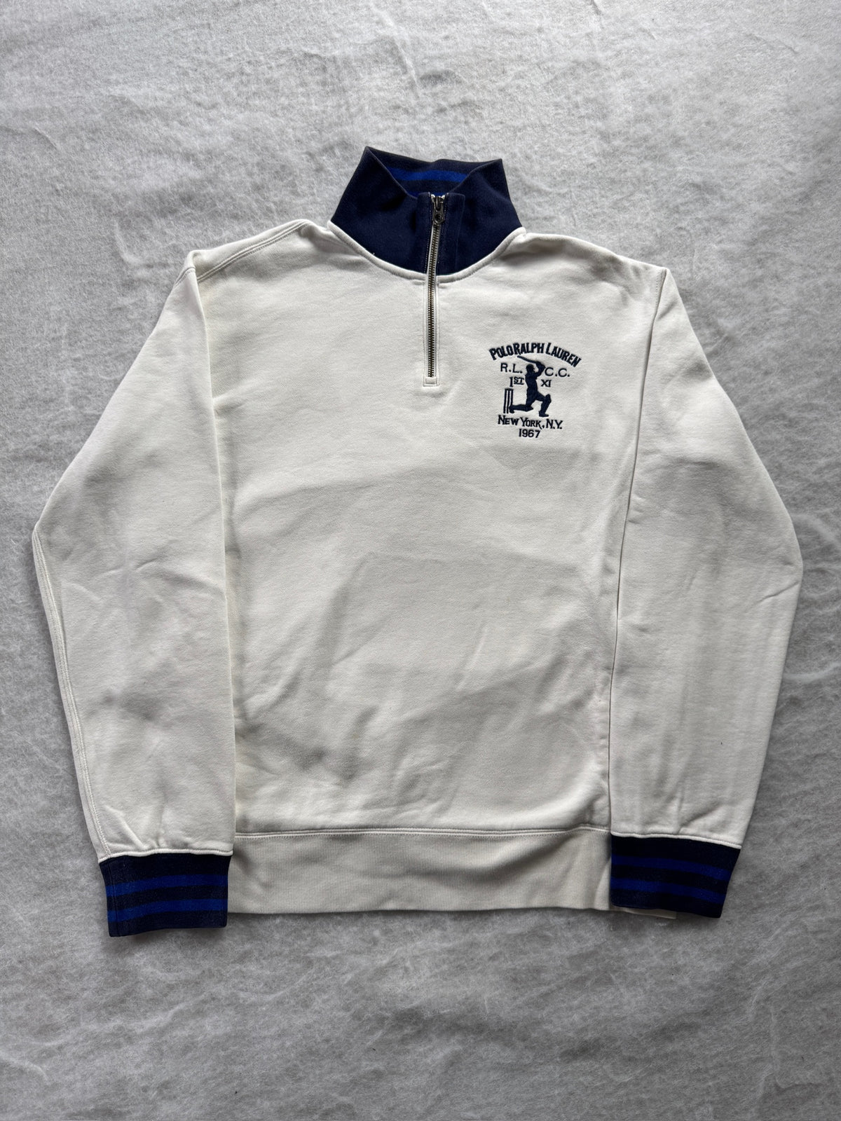 Ralph Lauren Half Zip Pullover Weiß, Foto 1 von 3
