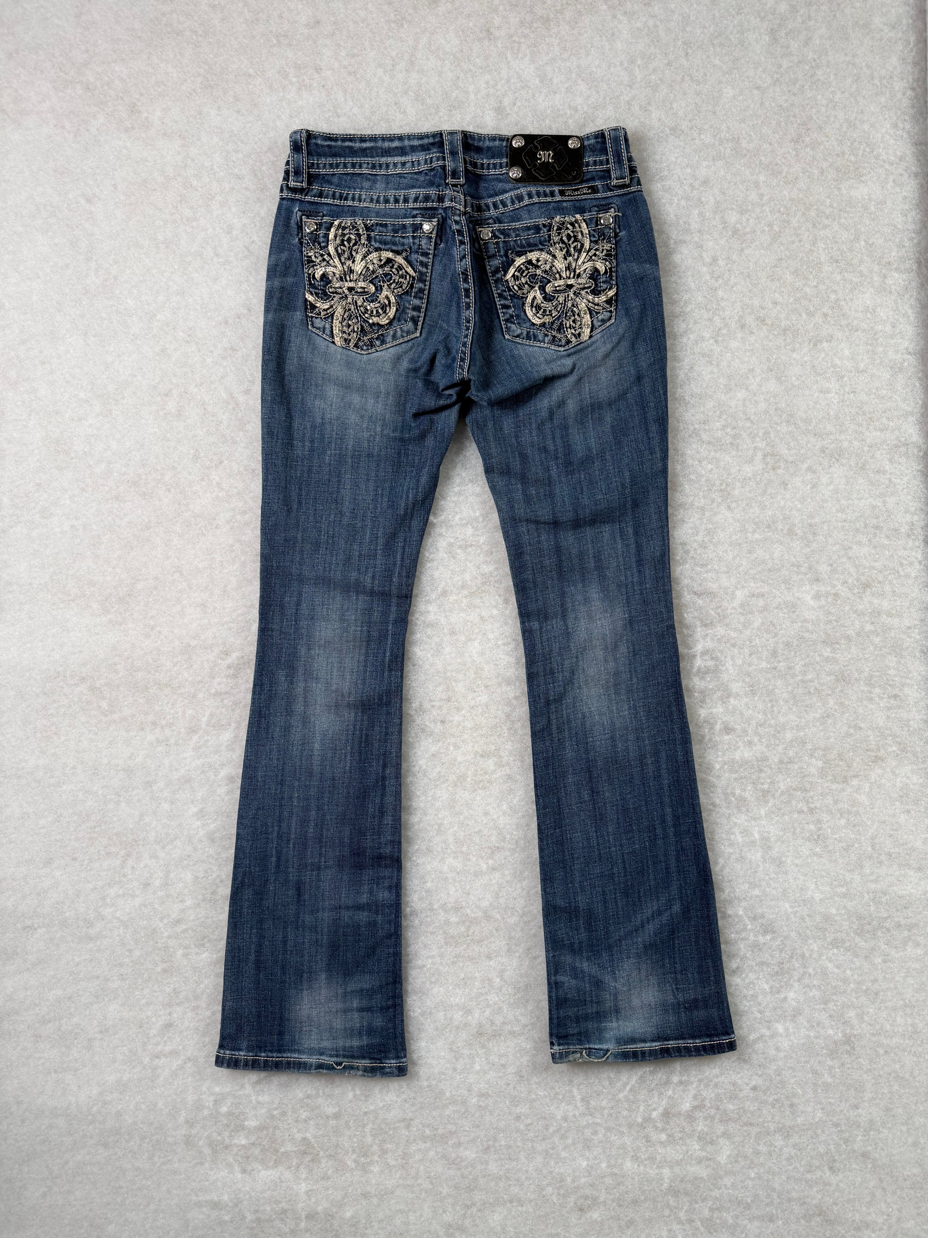 Miss Me Boot Cut Low Waist Jeans 28