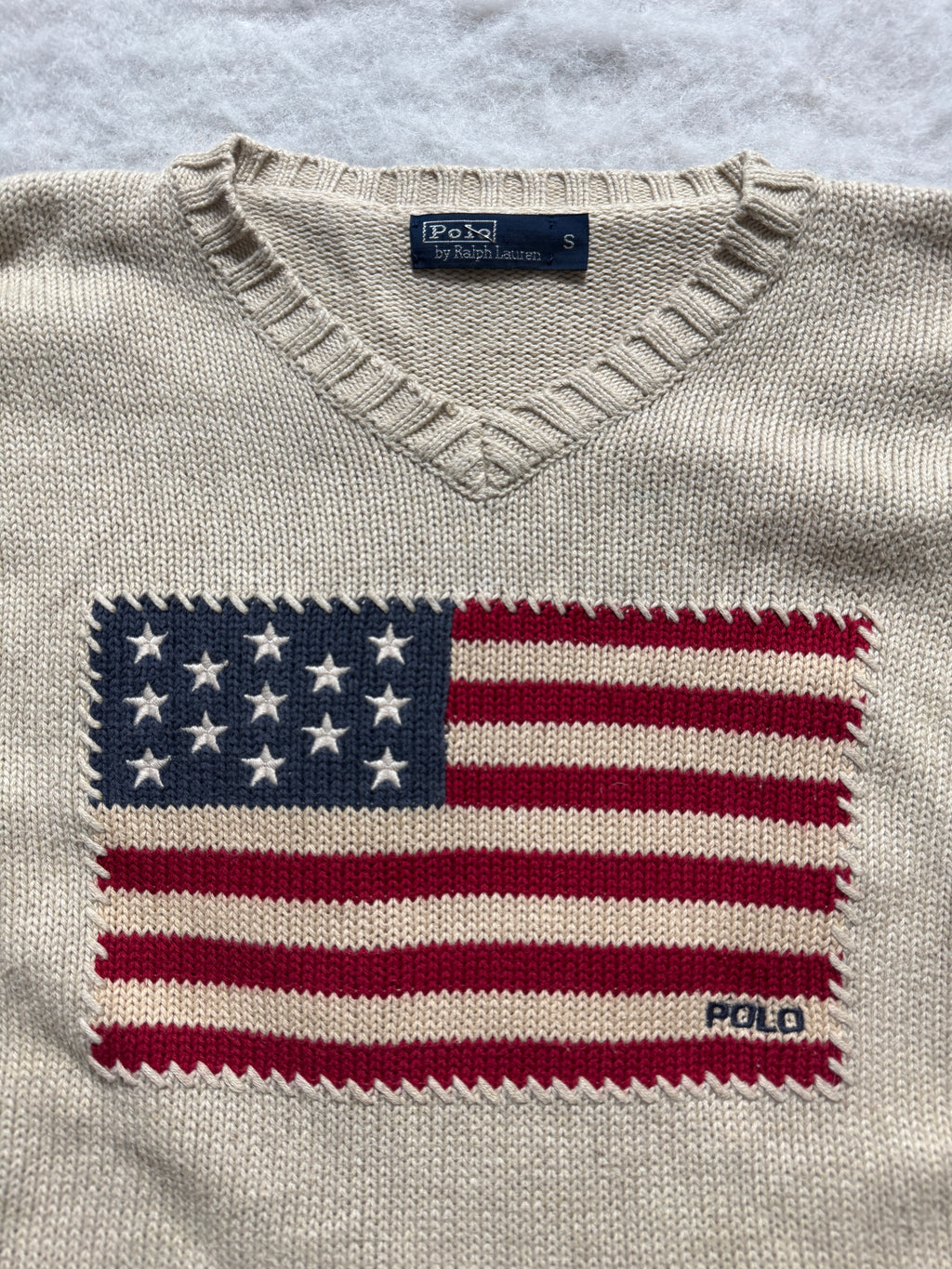 Ralph Lauren Strickpullover mit USA Flagge