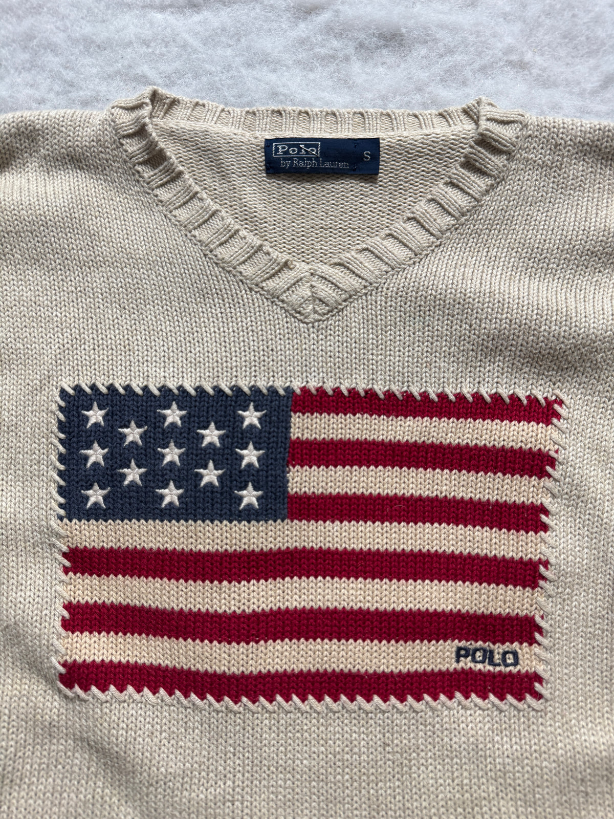Ralph Lauren Strickpullover mit USA Flagge