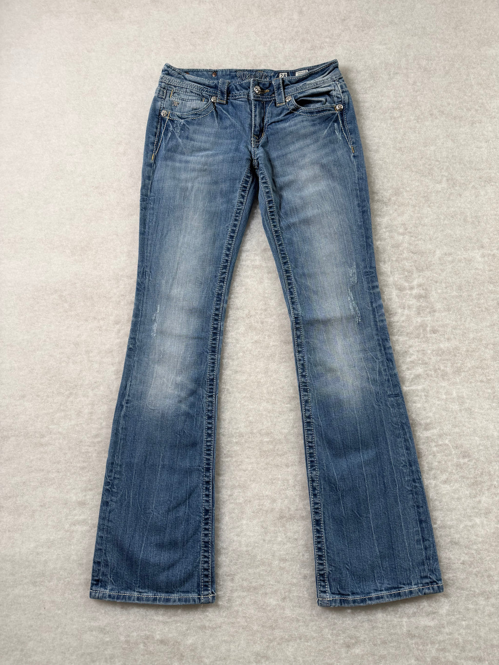 Miss Me Boot Cut Low Waist Jeans 28