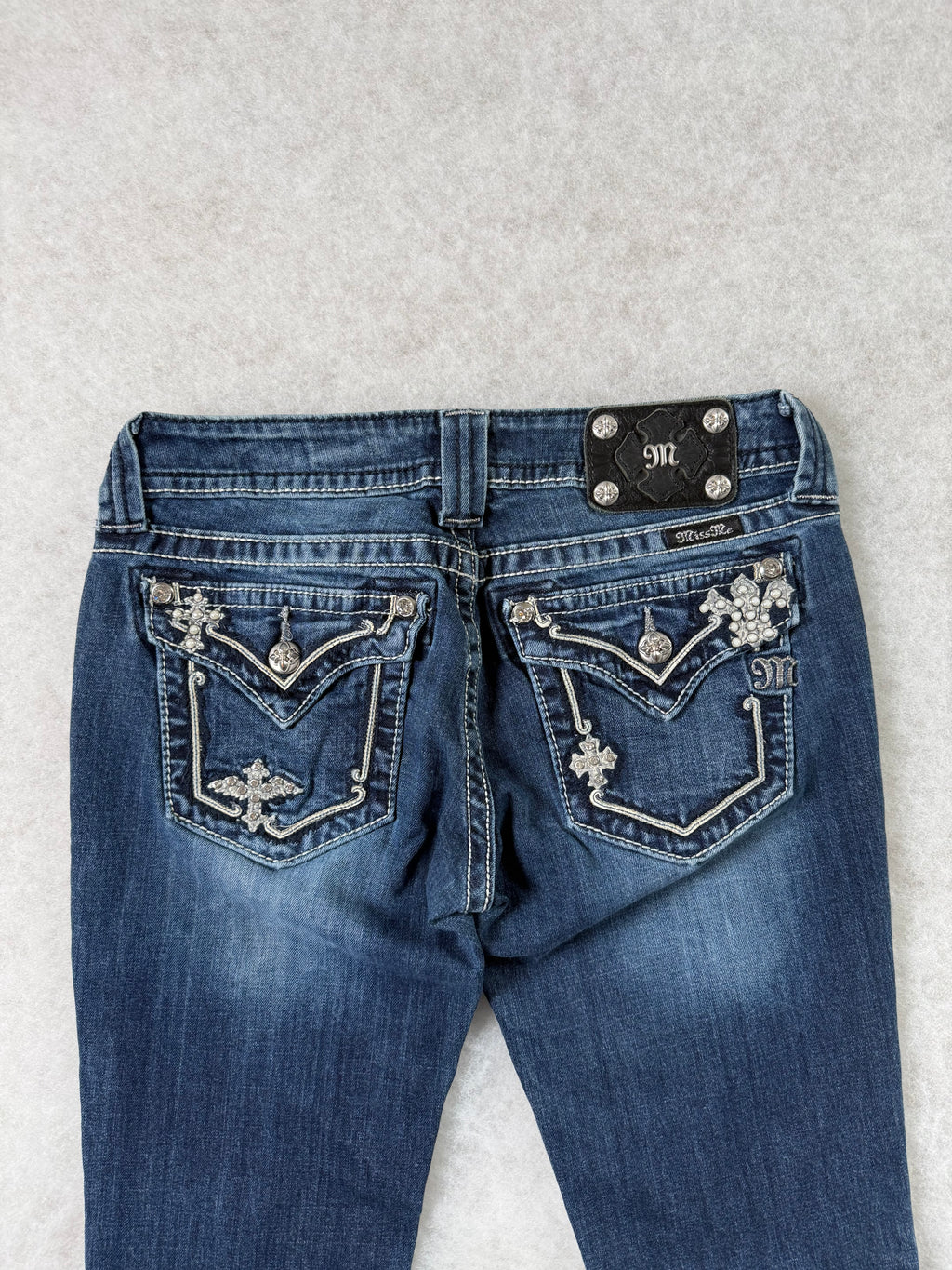 Miss Me Boot Cut Low Waist Jeans 28