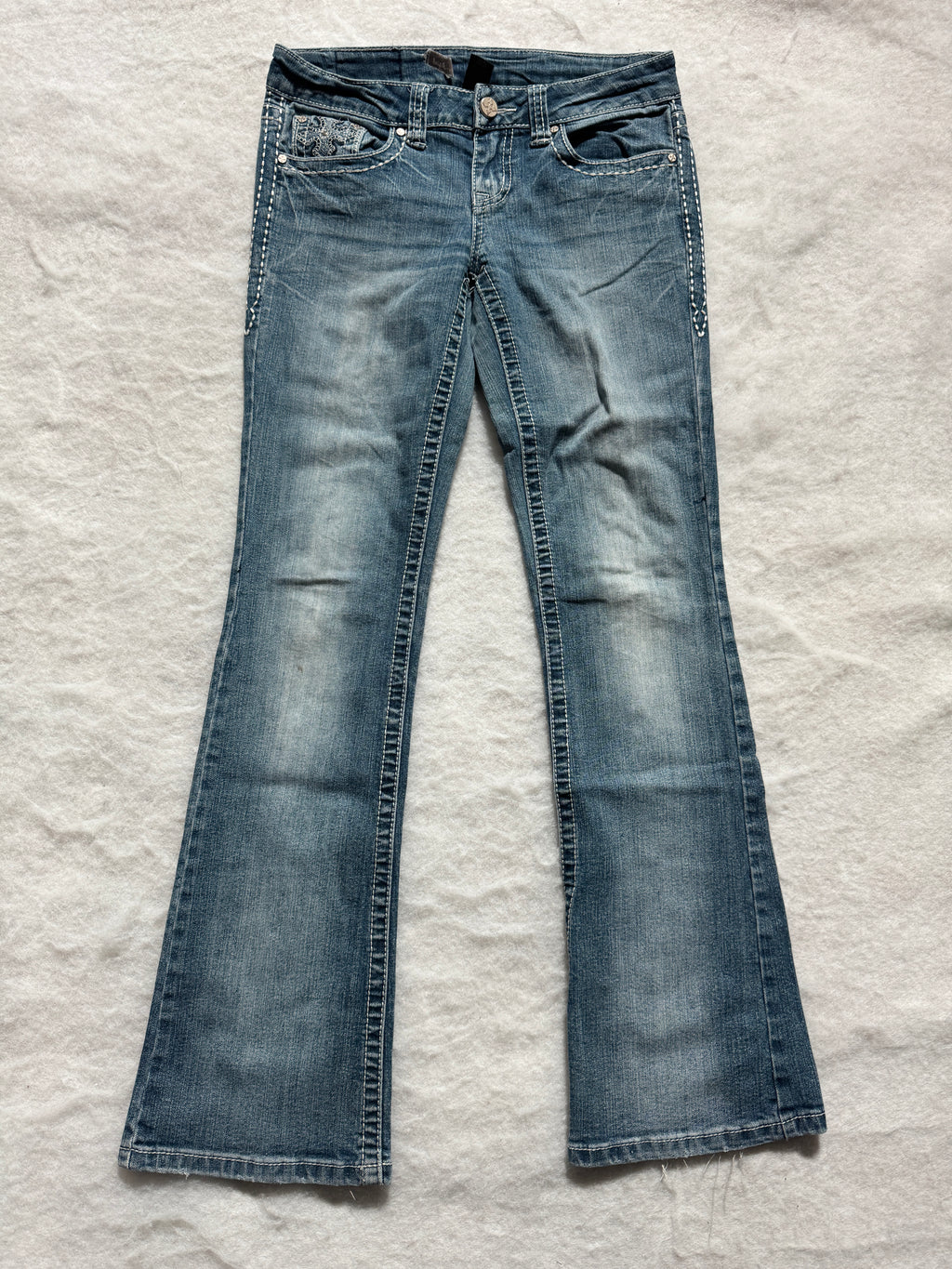 Boot Cut Low Waist Jeans