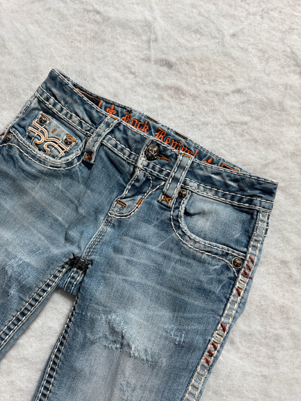 Rock Revival Boot Cut Low Waist Jeans 24