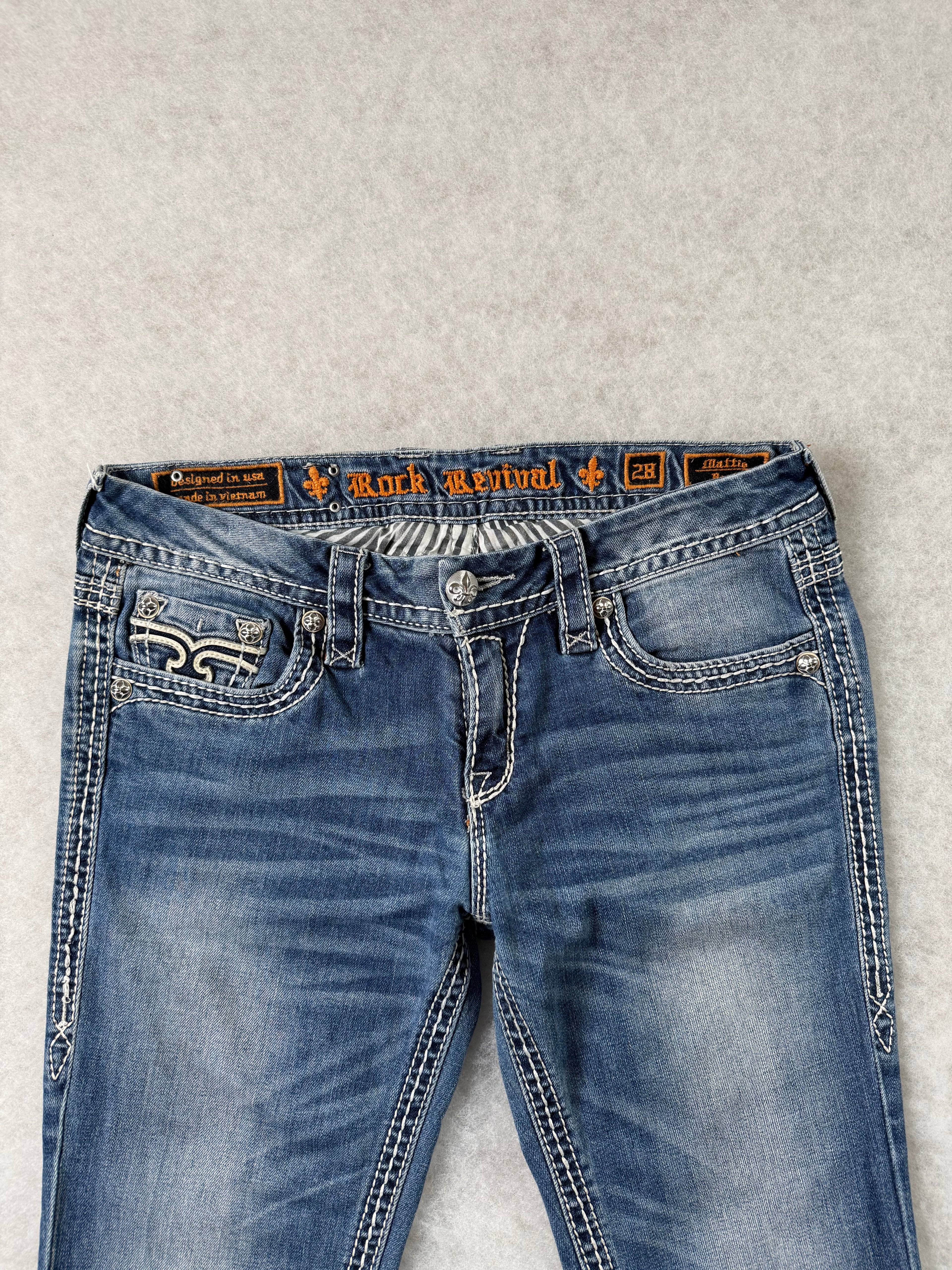 Rock Revival Boot Cut Low Waist Jeans 28