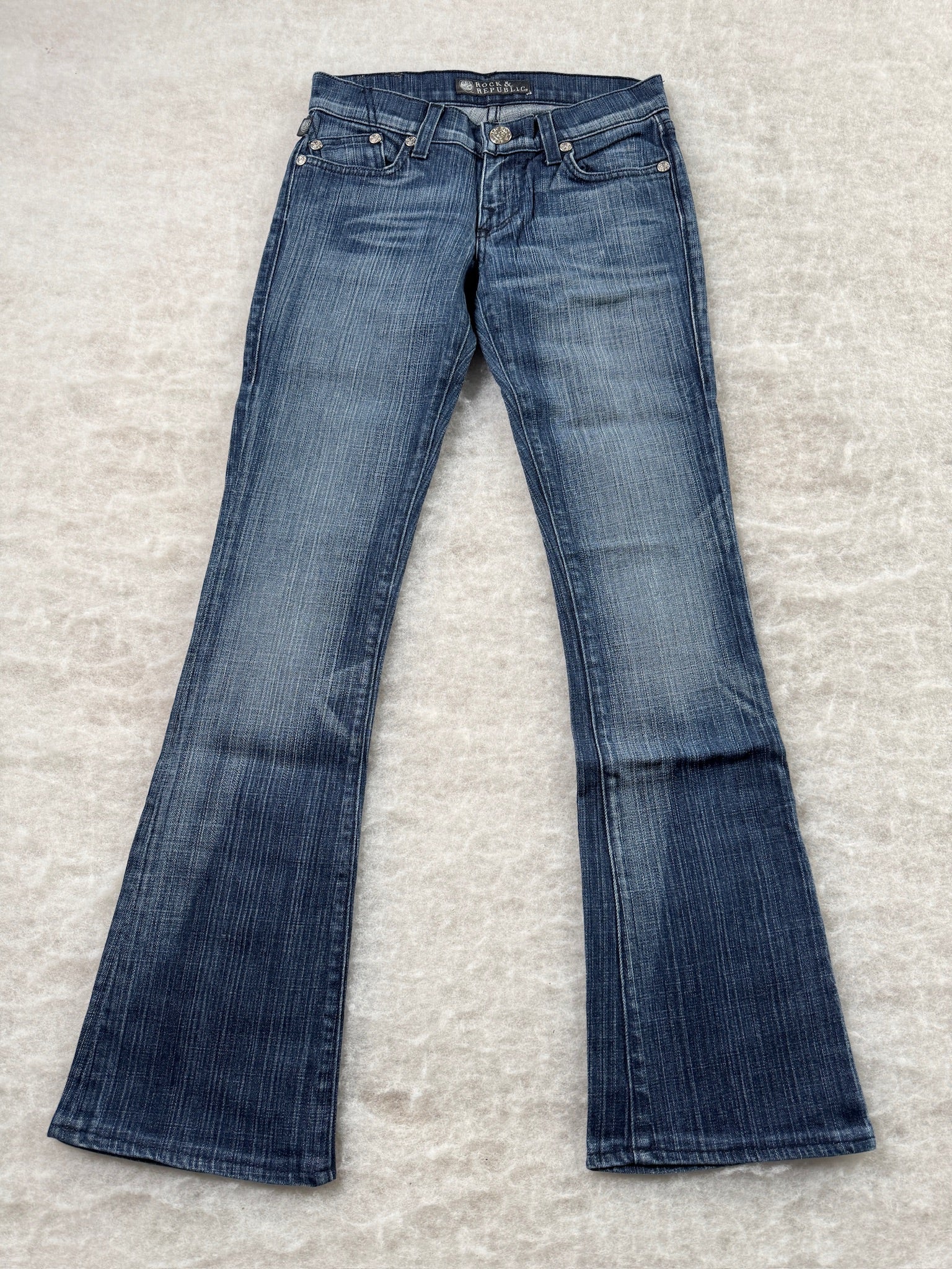 Rock & Republic Boot Cut Low Waist Jeans 24