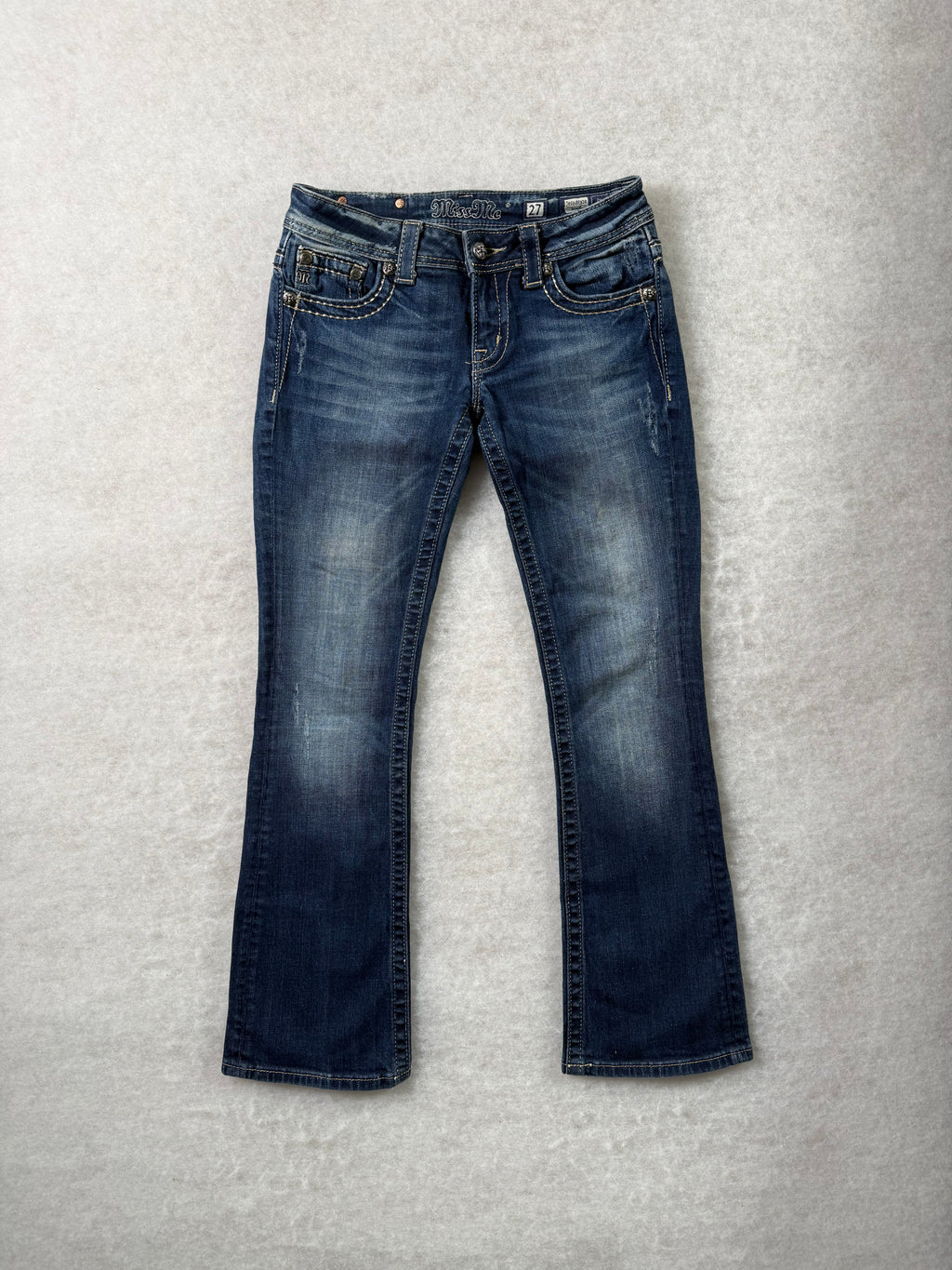 Miss Me Boot Cut Low Waist Jeans 27