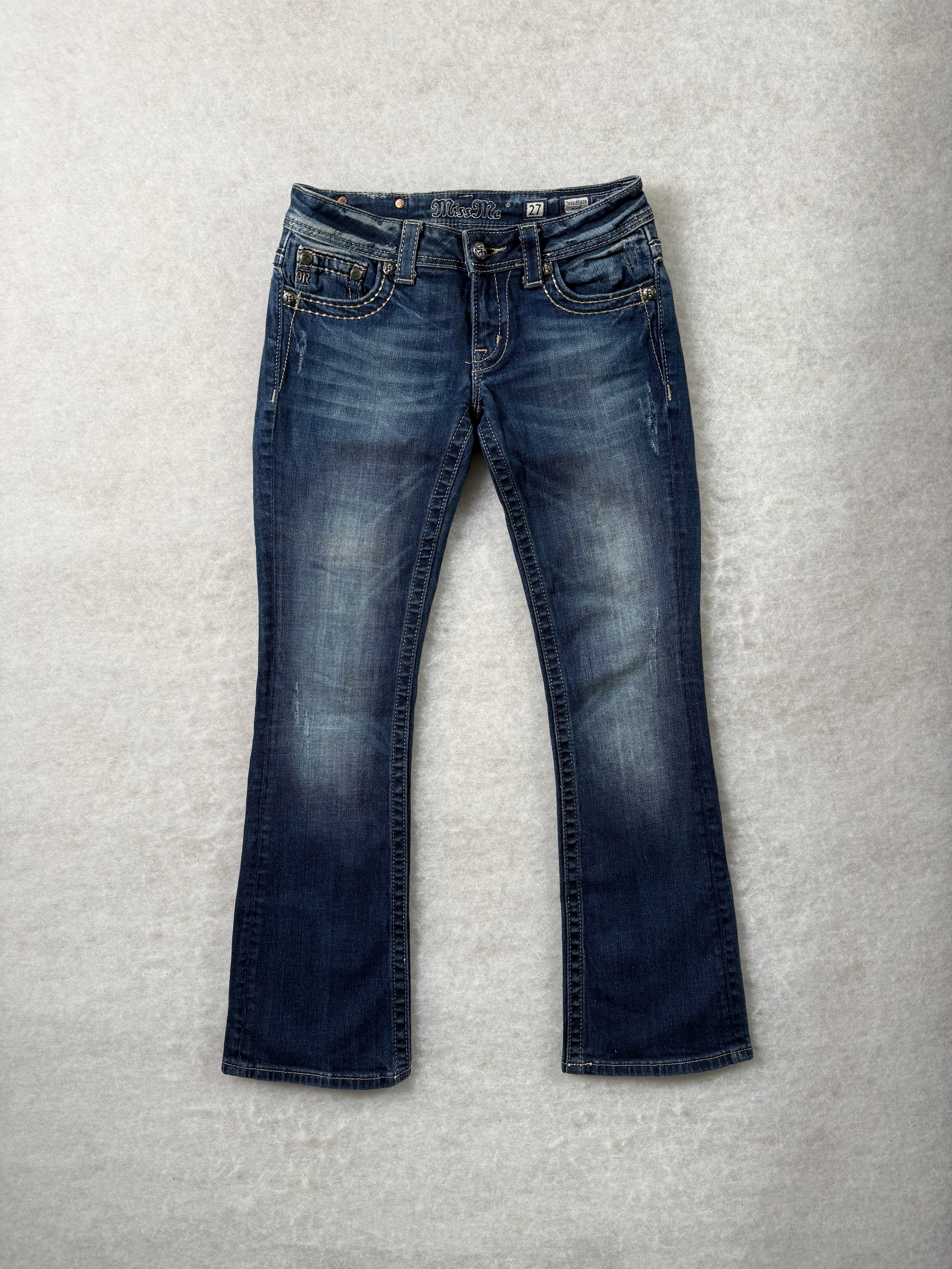 Miss Me Boot Cut Low Waist Jeans 27
