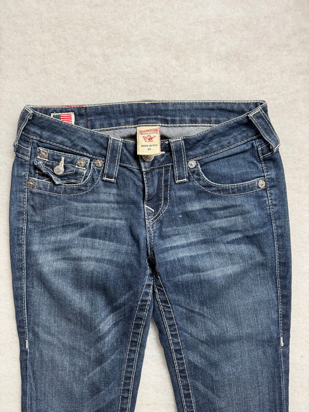 True Religion Boot Cut Low Waist Jeans 25