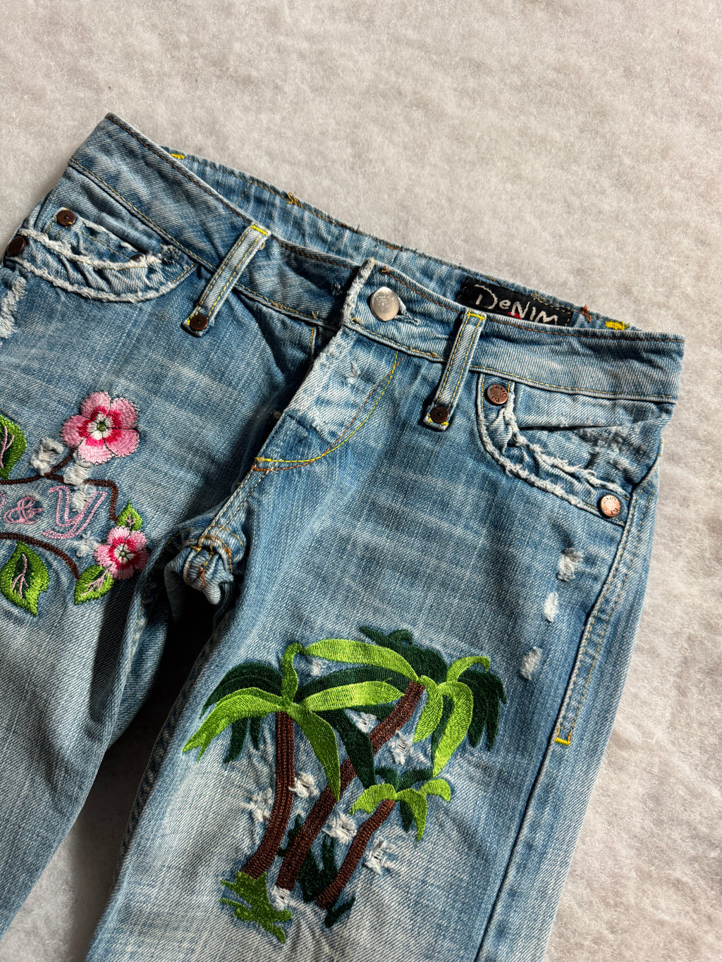 Boot Cut Low Waist Jeans Blau, Foto 4 von 4