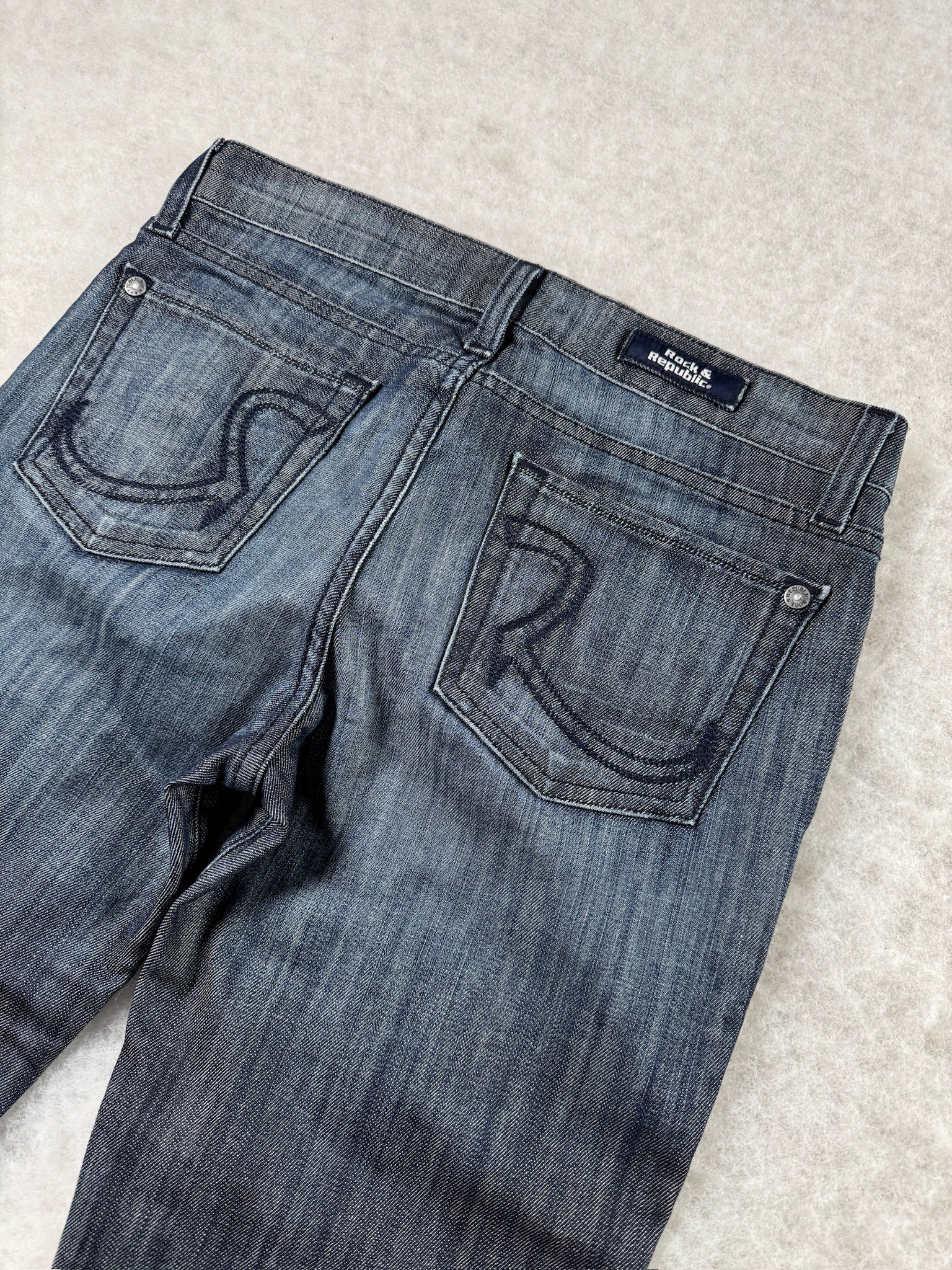 Rock & Republic Boot Cut Low Waist Jeans 26