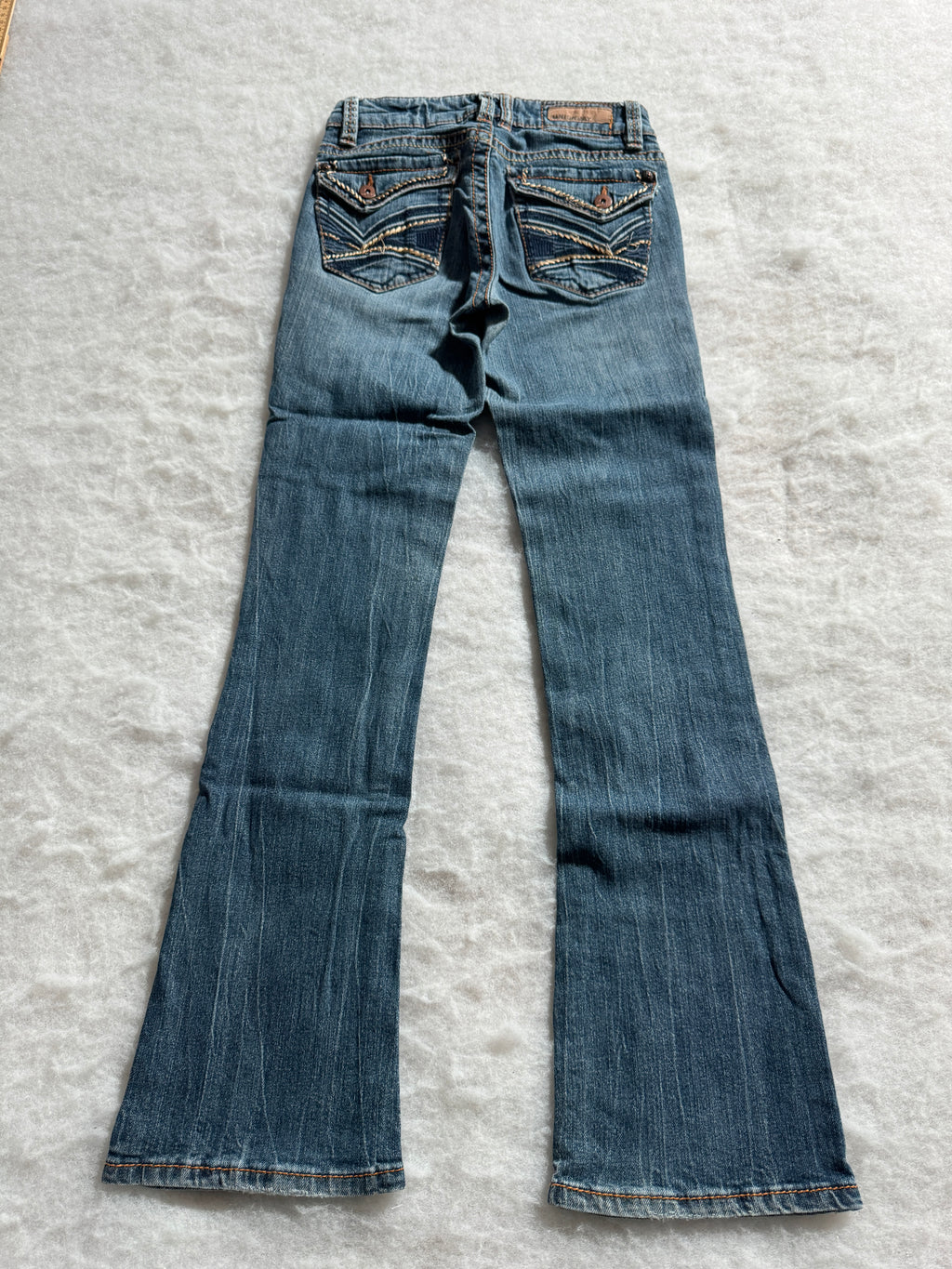 Boot Cut Low Waist Jeans Blau, Foto 2 von 4