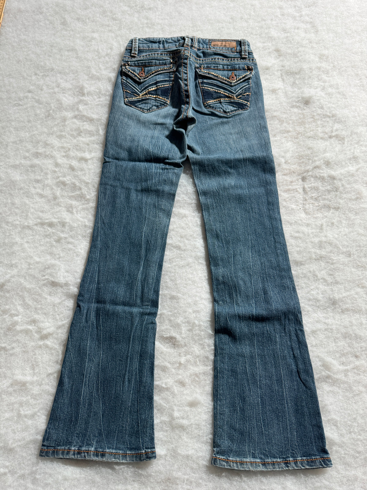 Boot Cut Low Waist Jeans Blau, Foto 2 von 4
