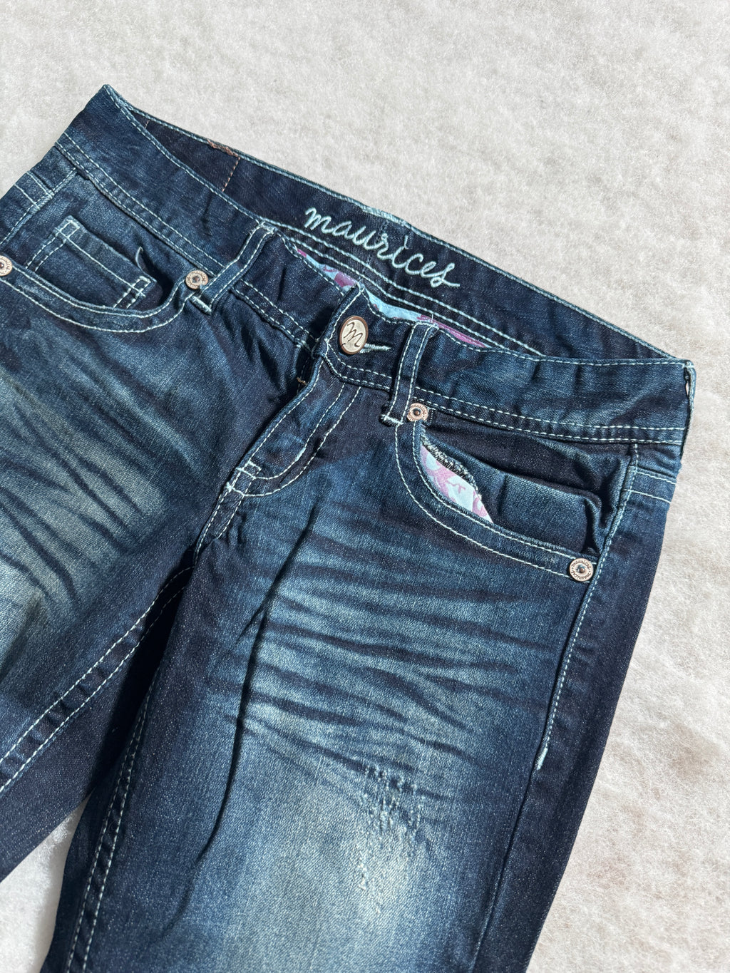 Boot Cut Low Waist Jeans Blau, Foto 4 von 4