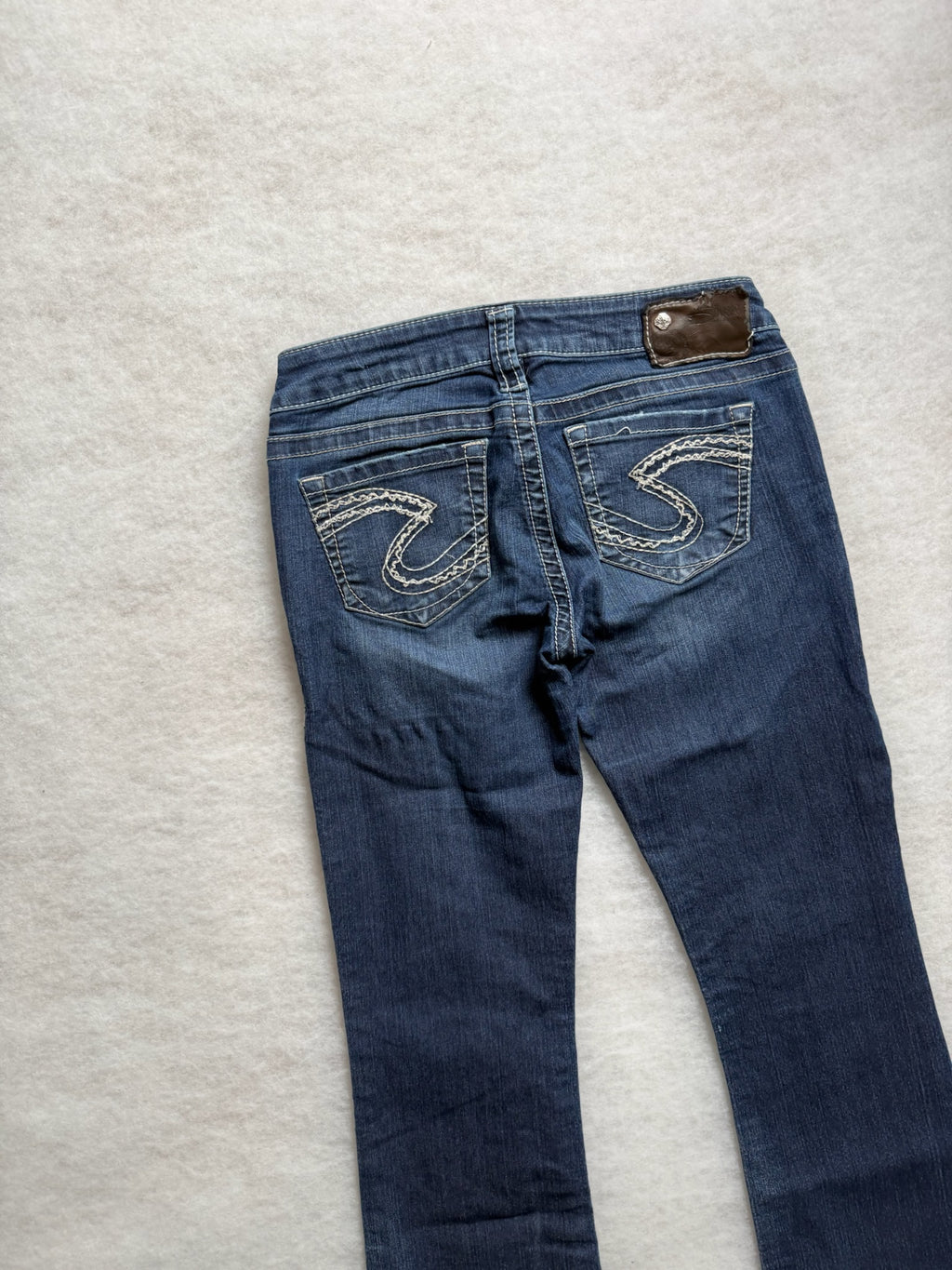 Boot Cut Low Waist Jeans silver 26