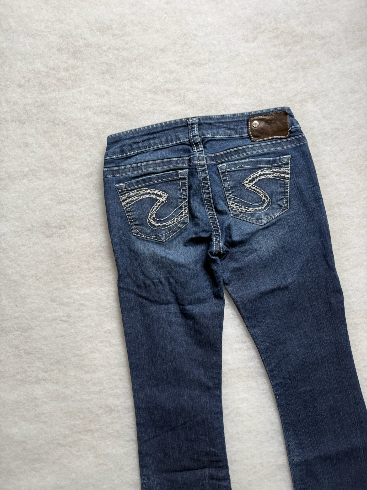 Boot Cut Low Waist Jeans silver 26