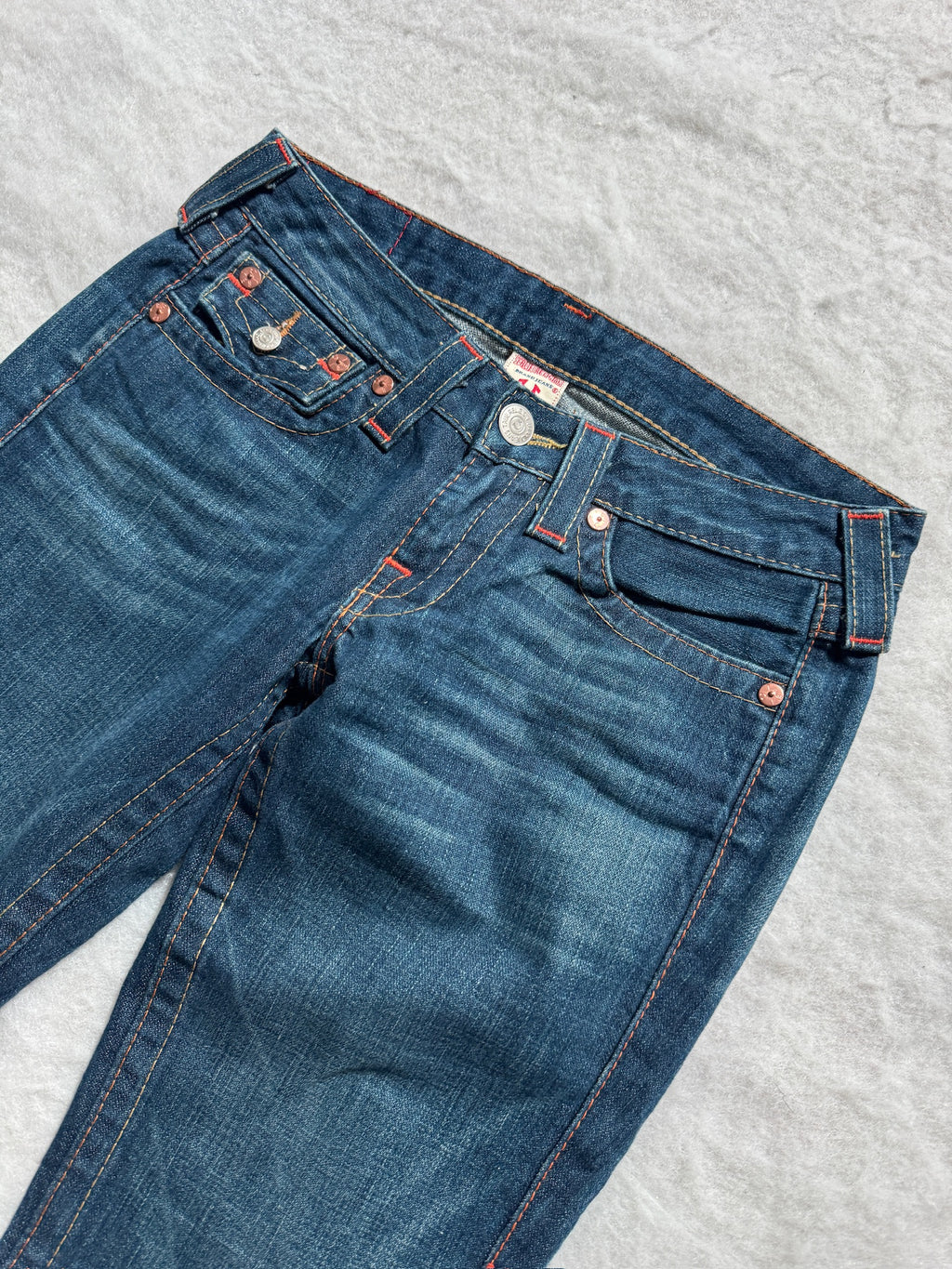 True Religion Boot Cut Low Waist Jeans Blau, Foto 4 von 4