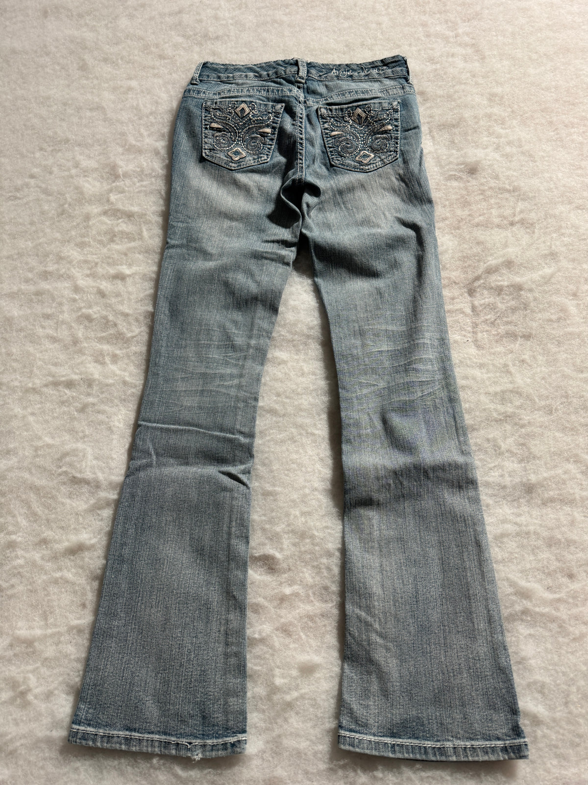 Boot Cut Low Waist Jeans Blau, Foto 2 von 4