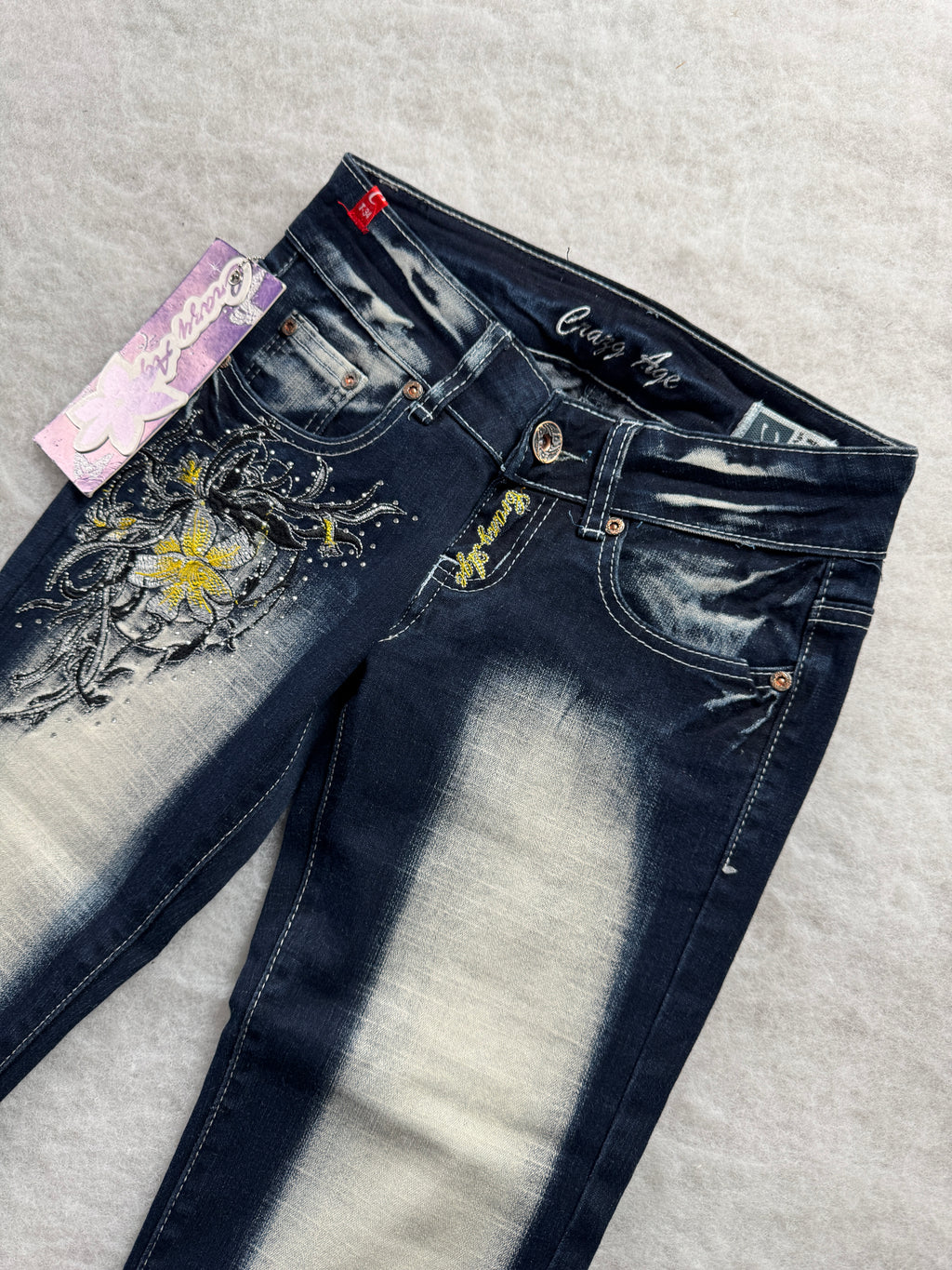 Crazy Age Boot Cut Low Waist Jeans 24