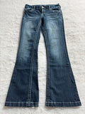 Boot Cut Low Waist Jeans Blau, Foto 1 von 4