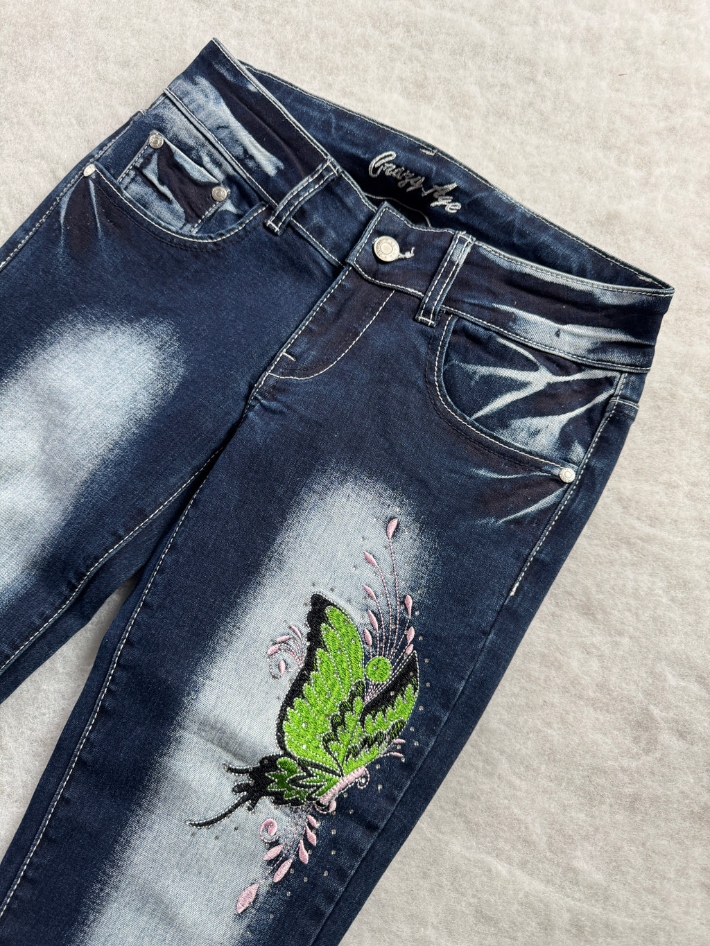 Crazy Age Boot Cut Low Waist Jeans 26