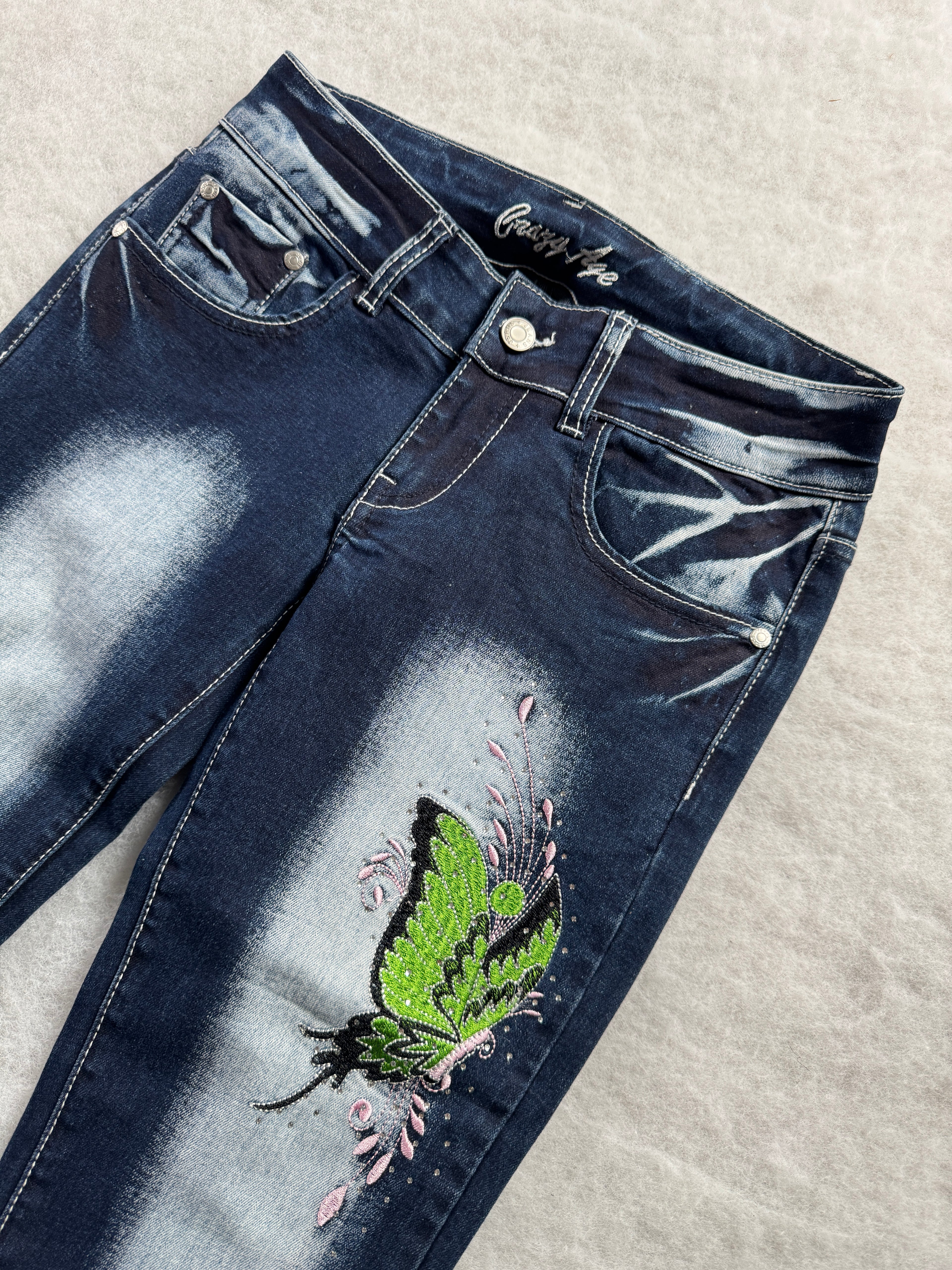Crazy Age Boot Cut Low Waist Jeans 26