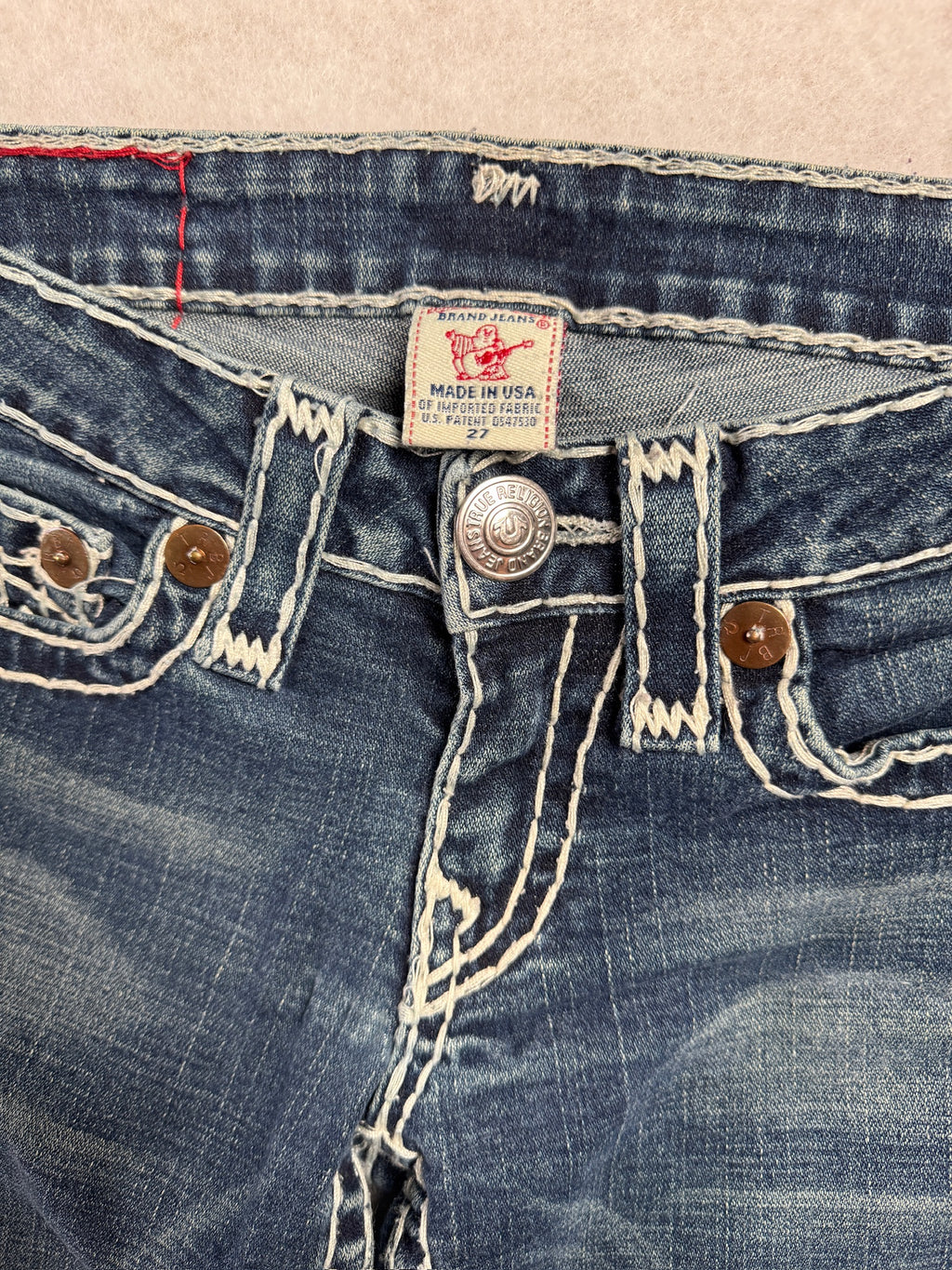 True Religion Boot Cut Low Waist Jeans 27