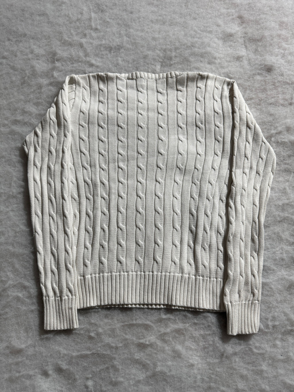 Ralph Lauren Cable Knit Strickpullover Grau, Foto 4 von 4