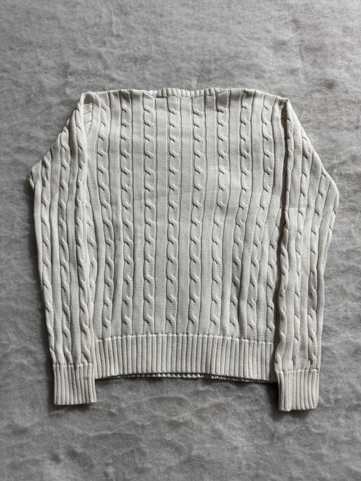 Ralph Lauren Cable Knit Strickpullover Grau, Foto 4 von 4