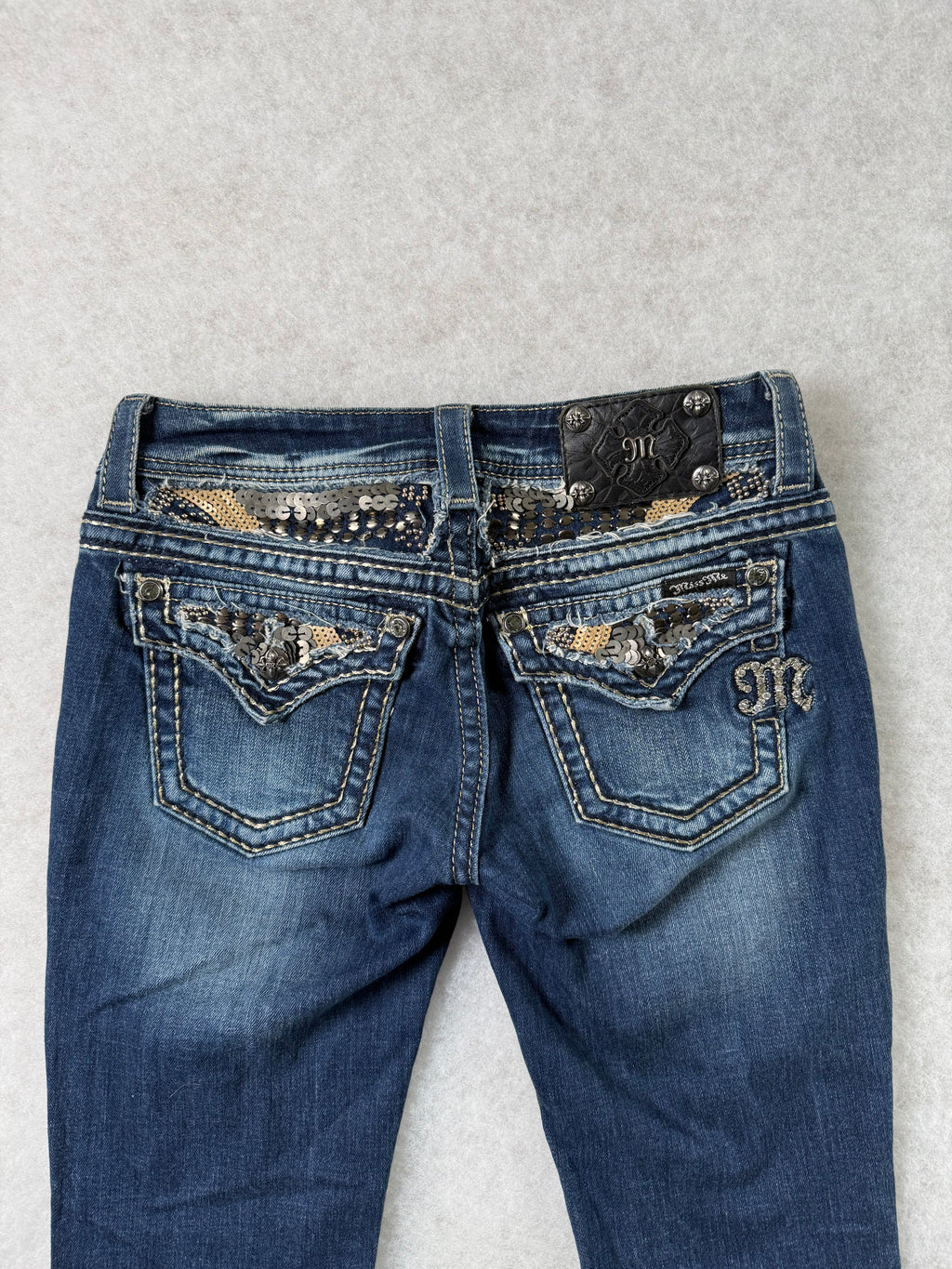 Miss Me Boot Cut Low Waist Jeans 27