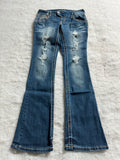 Boot Cut Low Waist Jeans Blau, Foto 1 von 4