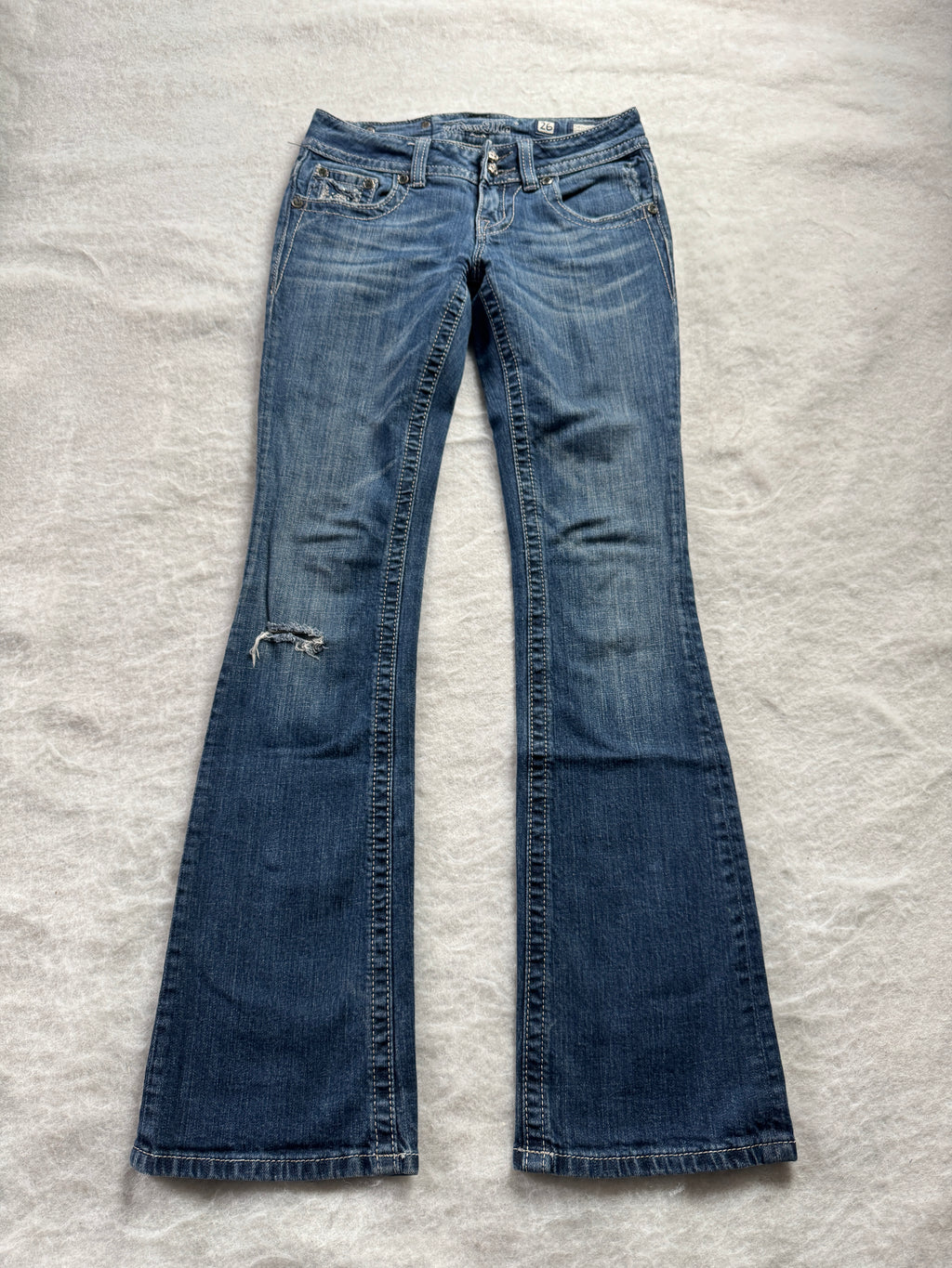 Miss Me Boot Cut Low Waist Jeans 26