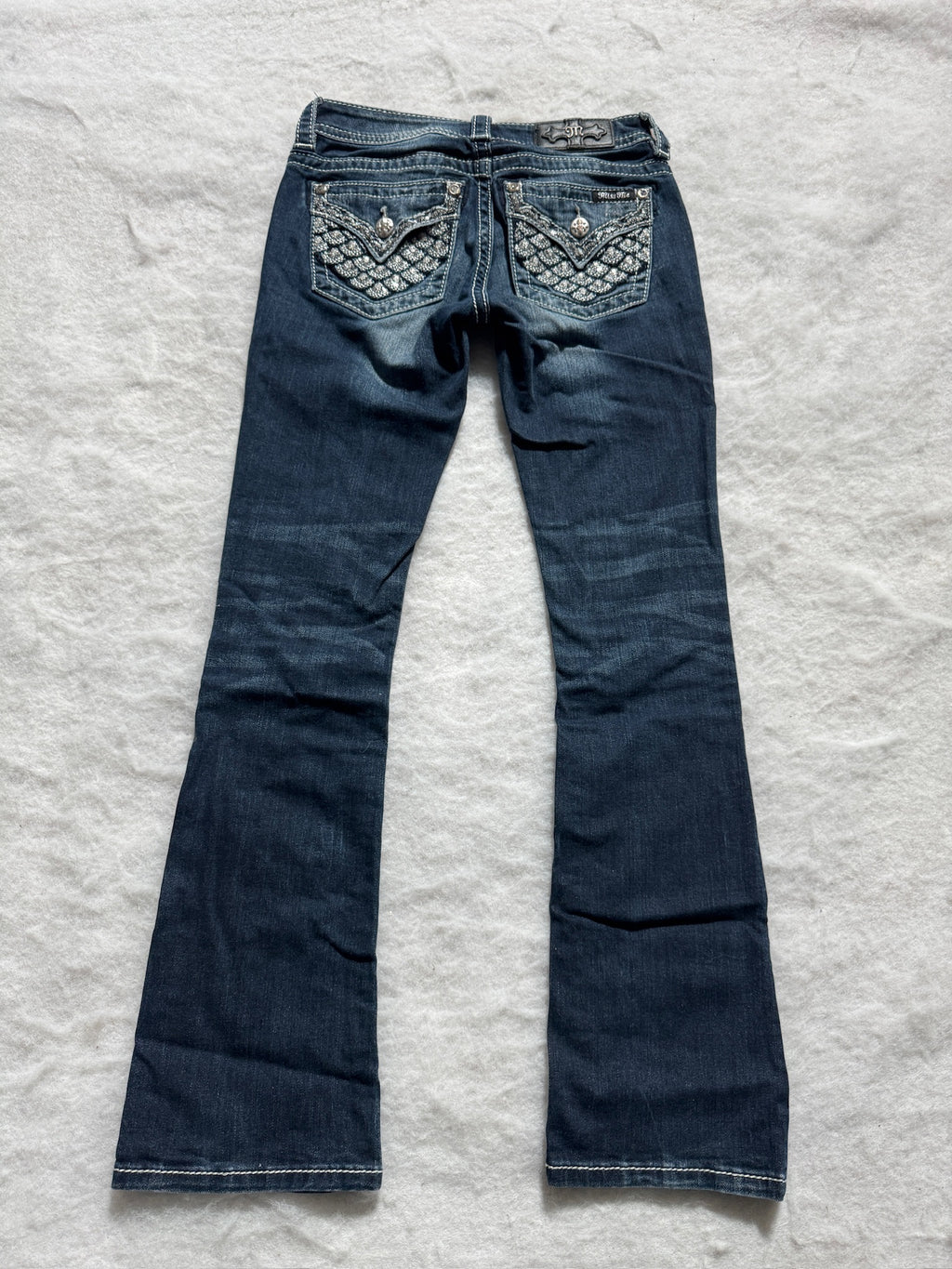 Miss Me Boot Cut Low Waist Jeans 25